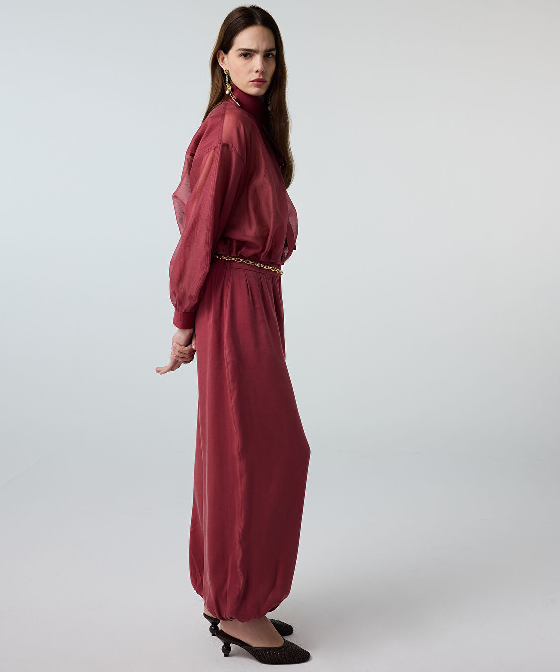 Cepli balon fit pantolon - IS1260003184026 - Gülkurusu Pantolon