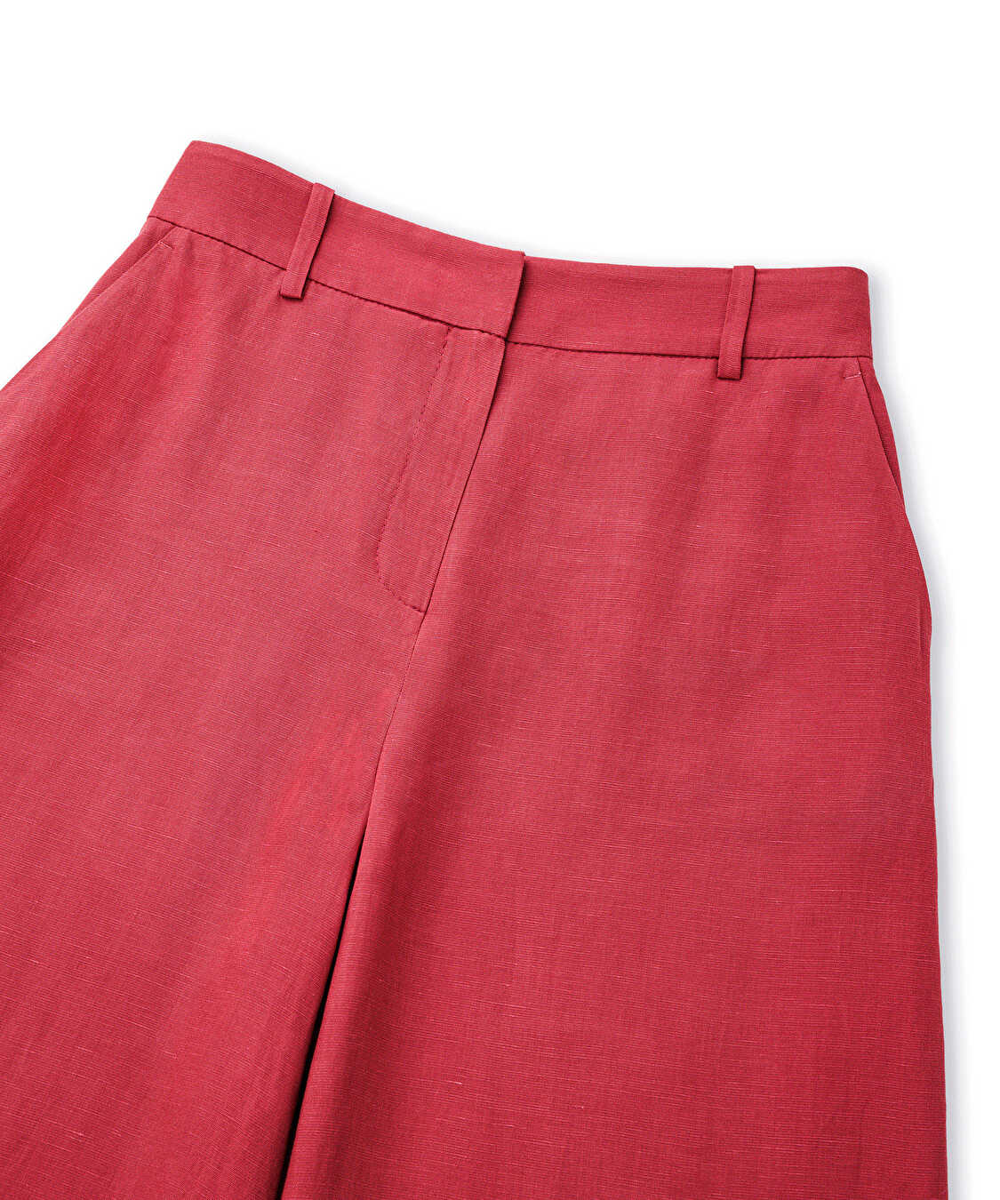 Keten içerikli wide leg pantolon - IS1260003192026 - Gülkurusu Pantolon