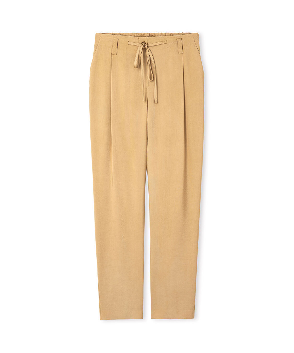 Belden bağlamalı carrot pantolon - IS1260003248AD4 - Açık Natürel Pantolon