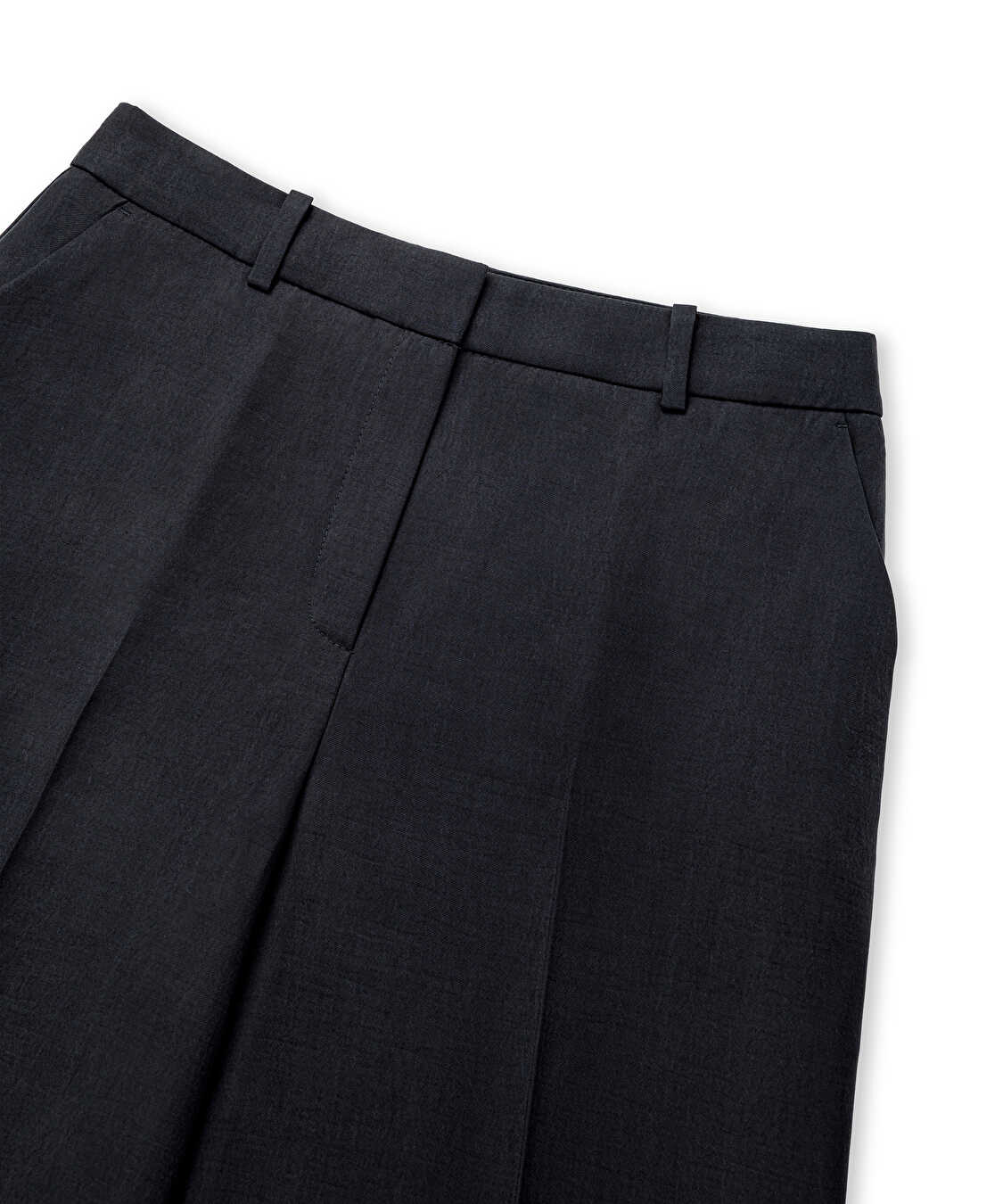 Wide leg pantolon - IS1260003412001 - Siyah Pantolon