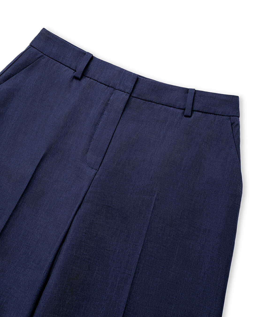 Wide leg pantolon - IS1260003412015 - Lacivert Pantolon