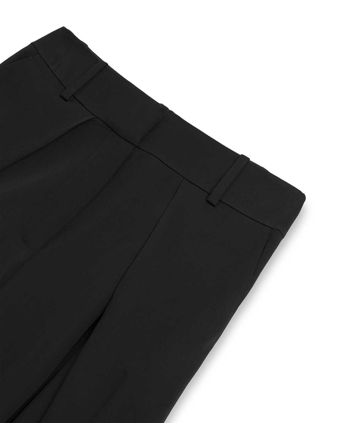 Geniş pileli wide leg pantolon - IS1260003430001 - Siyah Pantolon