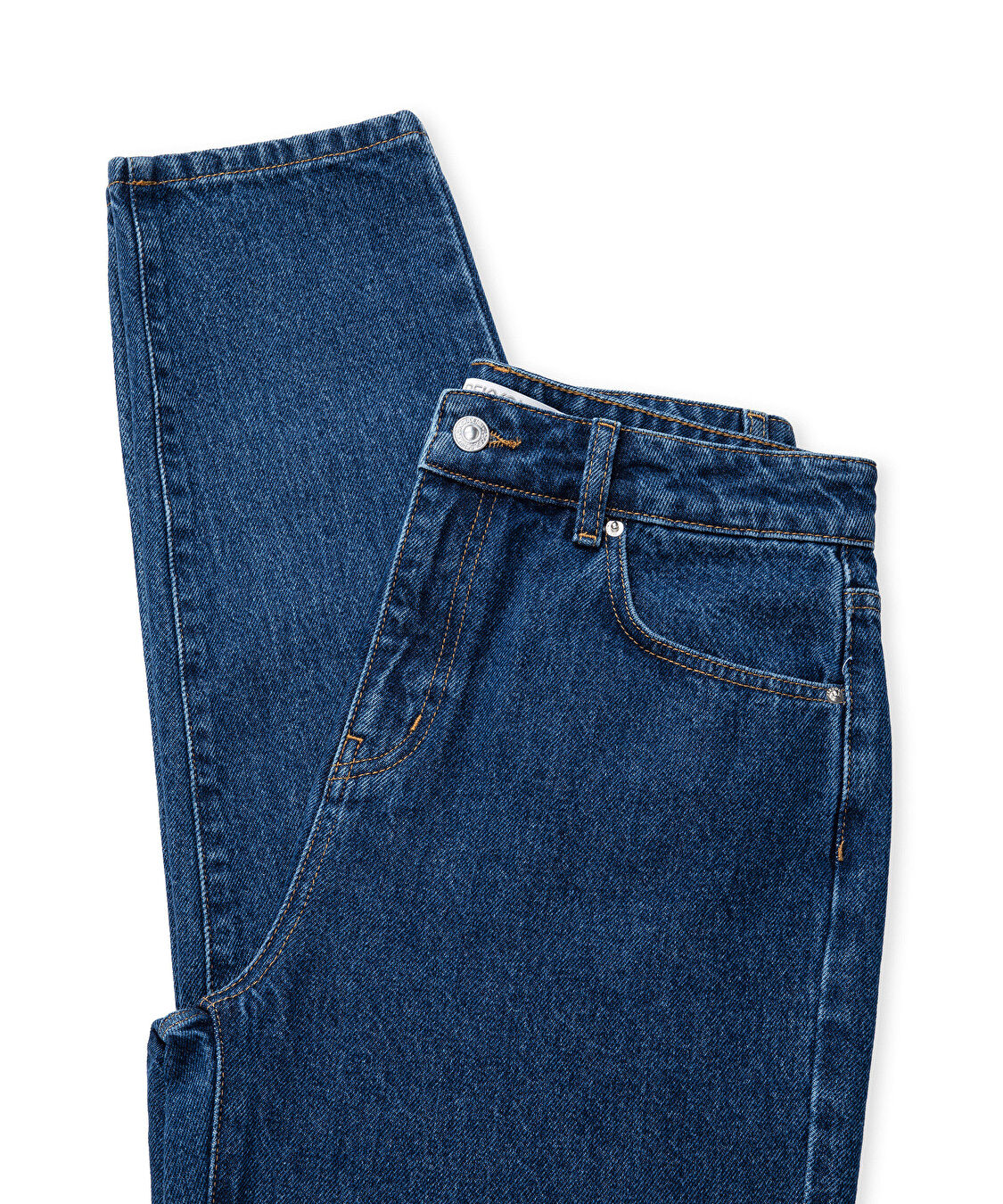 Mom fit jean pantolon - IS1260018009AC7 - Koyu İndigo Jean Pantolon
