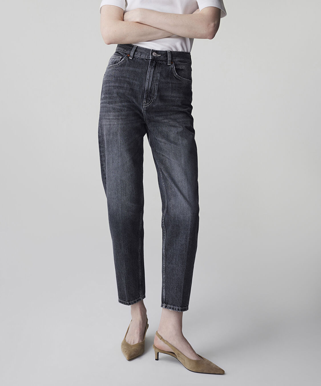 Carrot fit jean pantolon - IS1260018021001 - Siyah Jean Pantolon