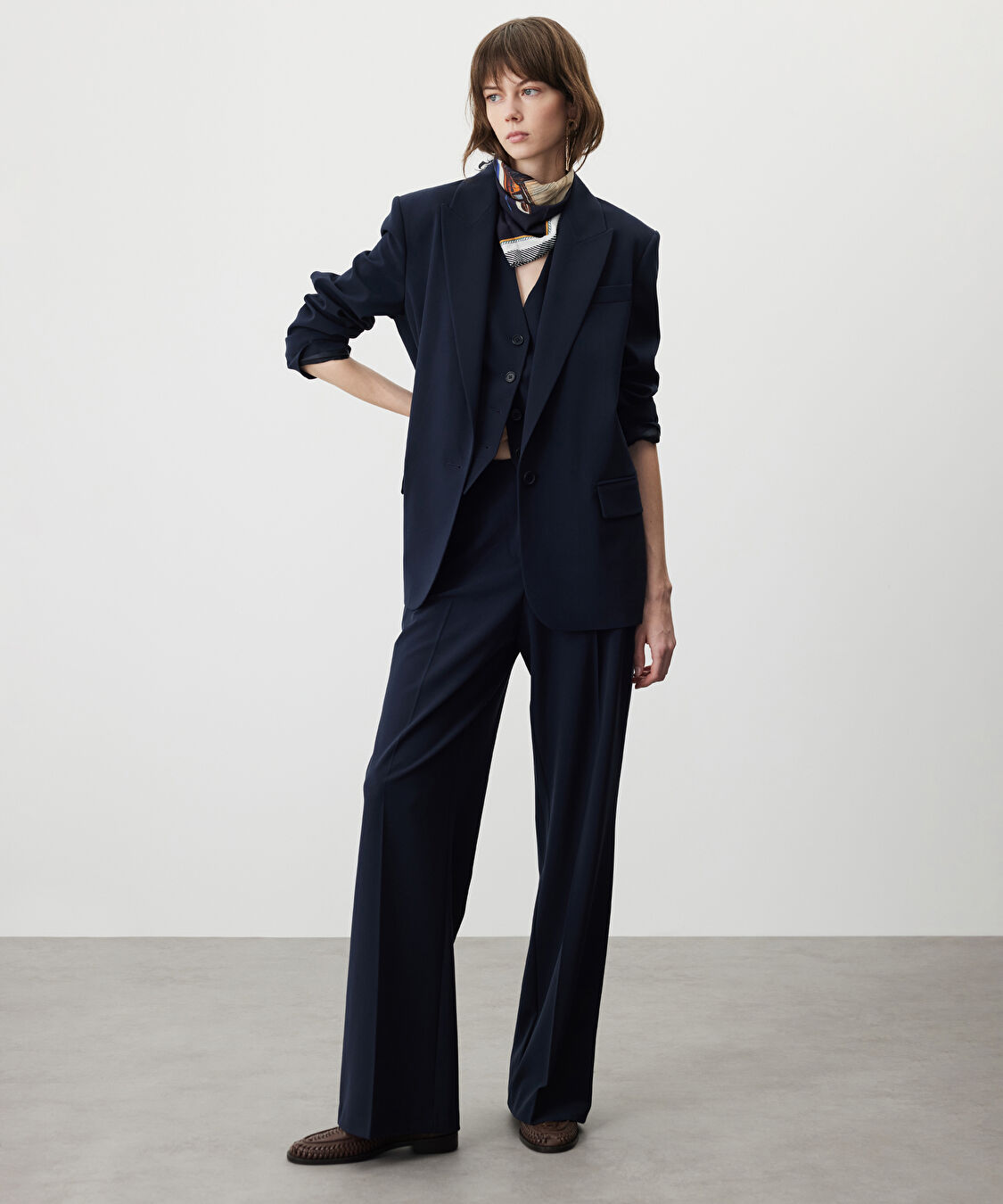 Vatkalı blazer - IS1260106004015 - Lacivert Blazer