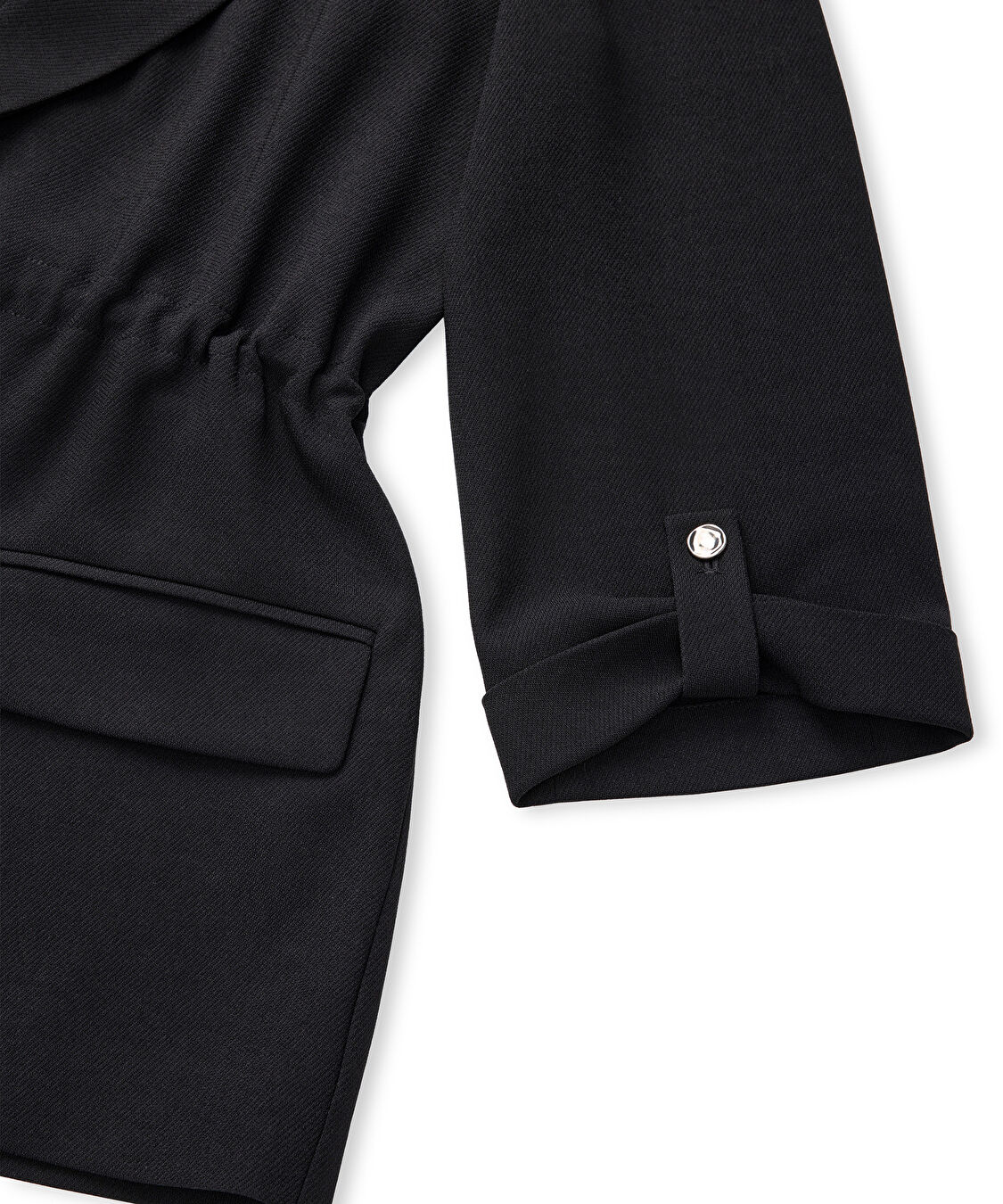 Belden bağlamalı blazer - IS1260106026001 - Siyah Blazer