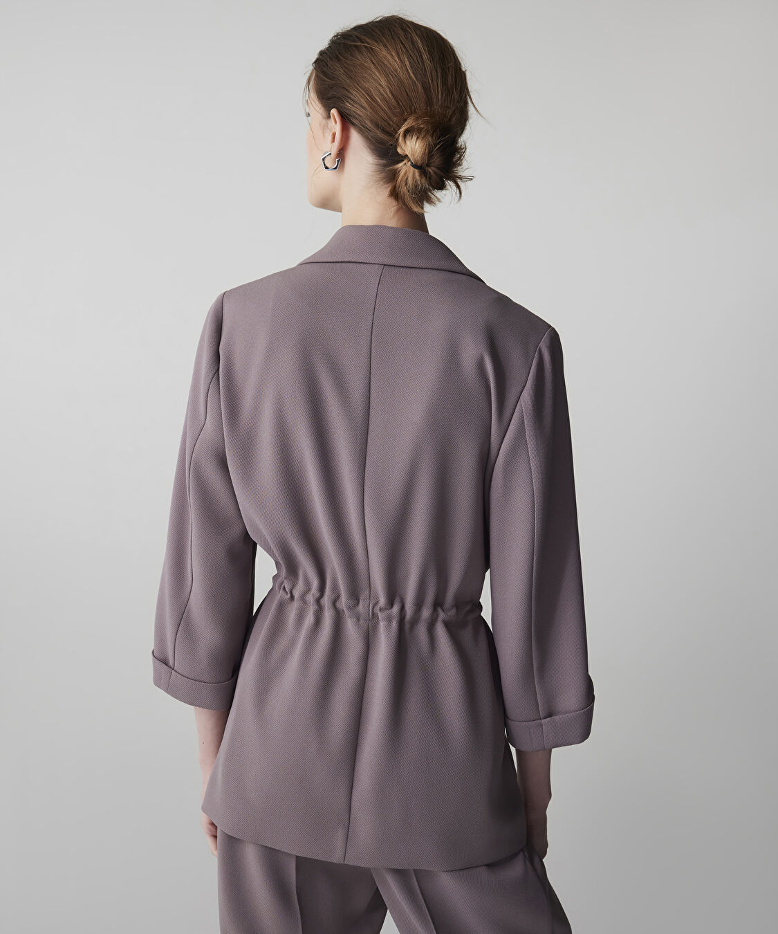 Belden bağlamalı blazer - IS1260106026014 - Vizon Blazer