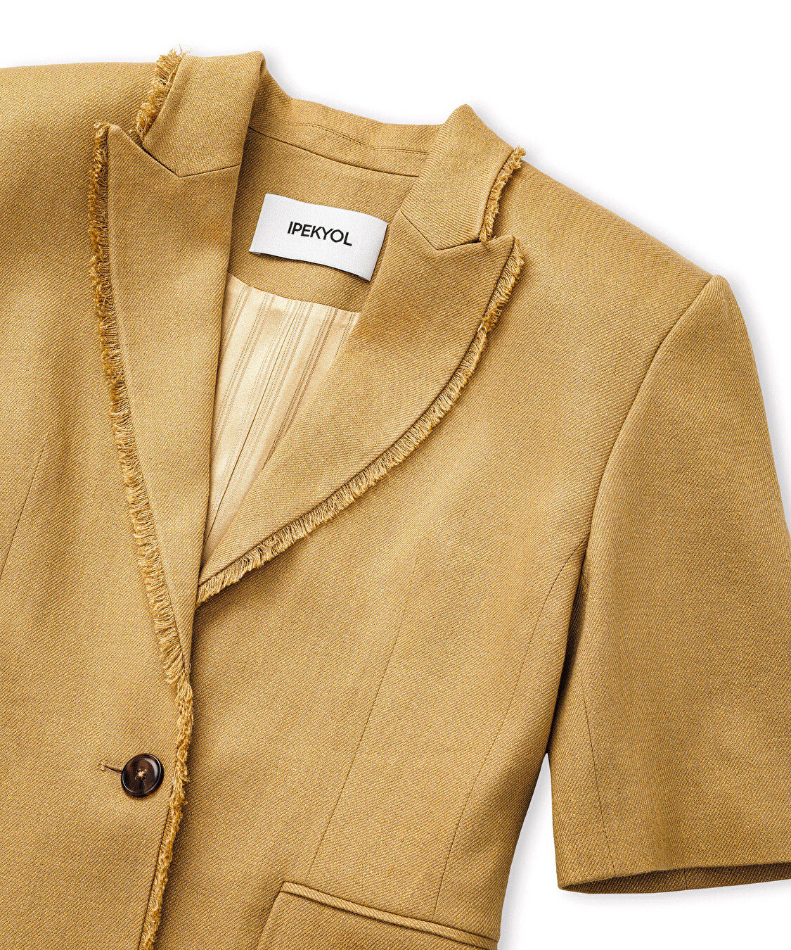 Püskül şeritli blazer - IS1260106031AD4 - Açık Natürel Blazer