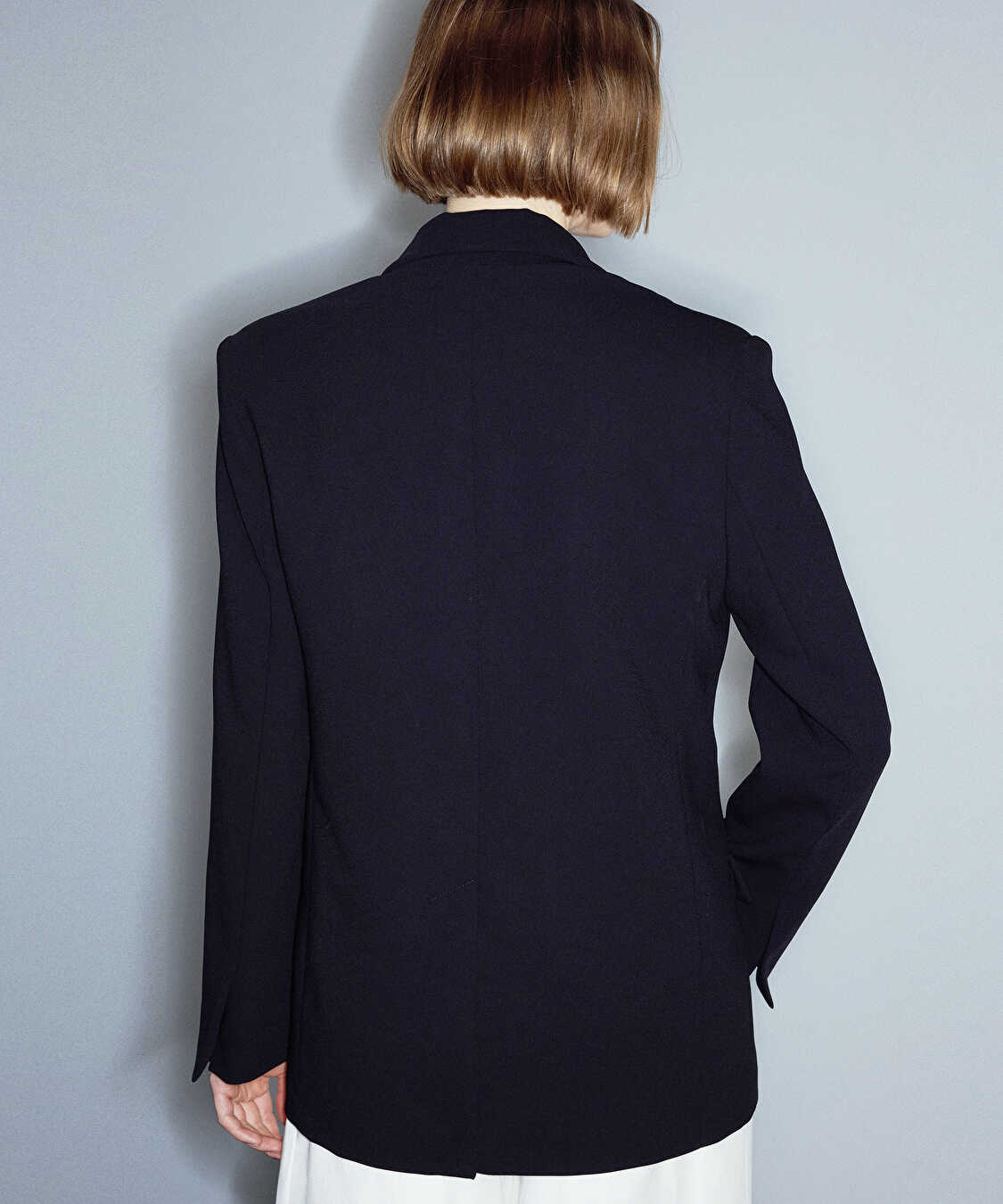 Kruvaze blazer - IS1260106067001 - Siyah Blazer