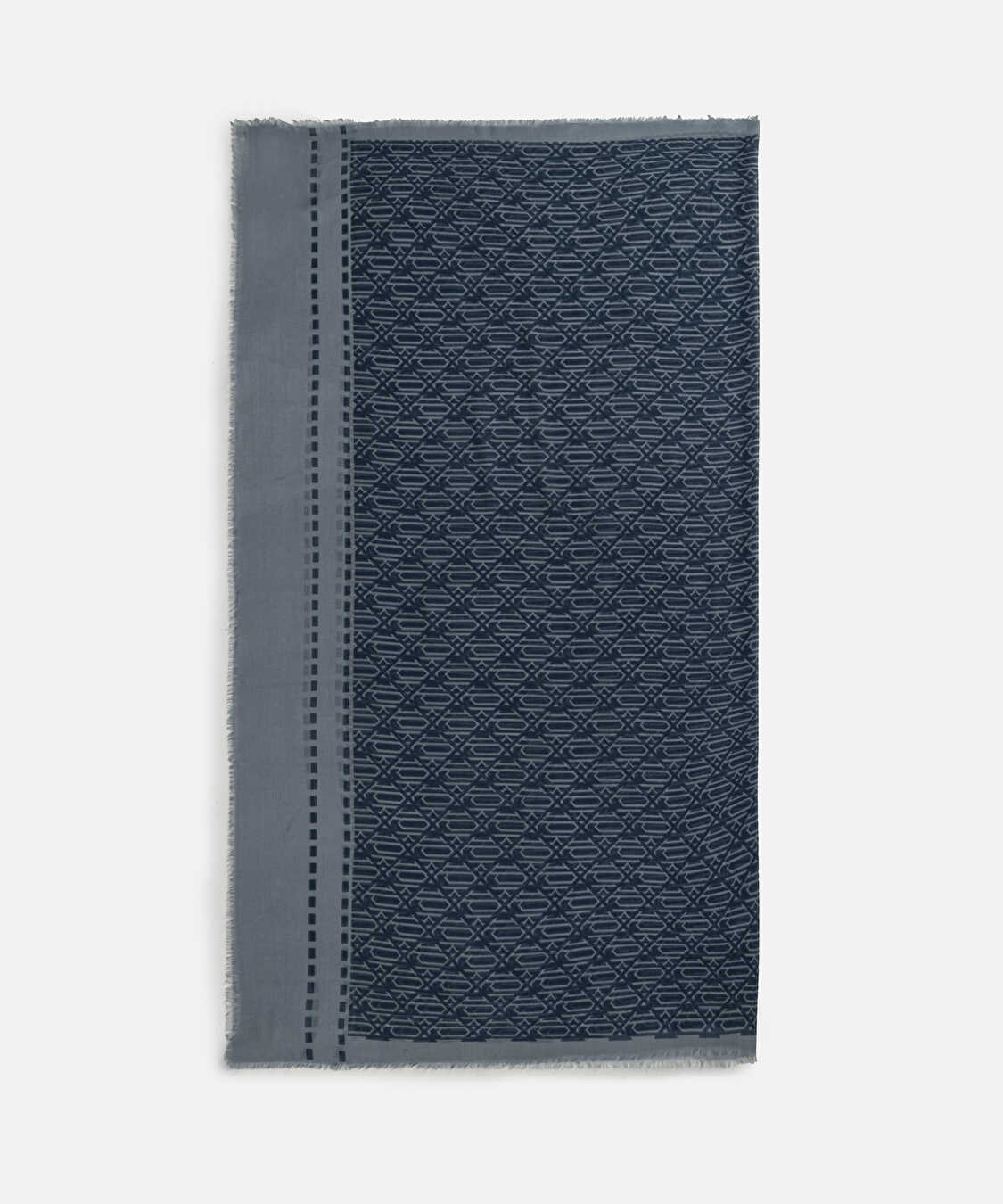 Monogram şal - I00000065008061 - Koyu Mavi Şal ve Fular