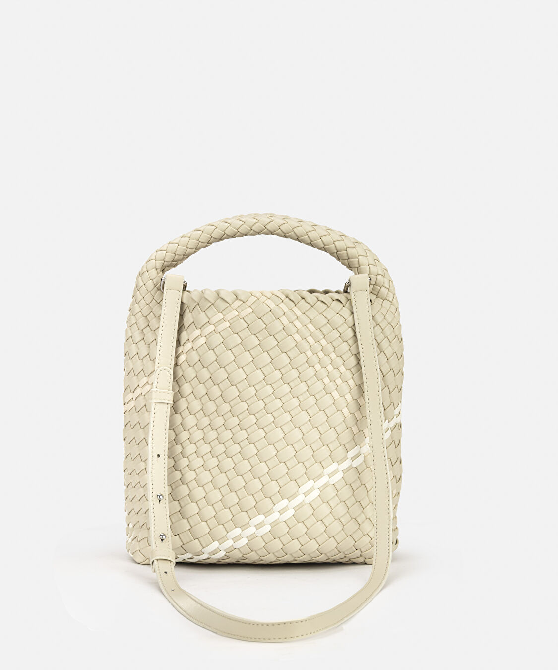 Lattice slouchy small çanta - IS1260052105030 - Taş Çanta