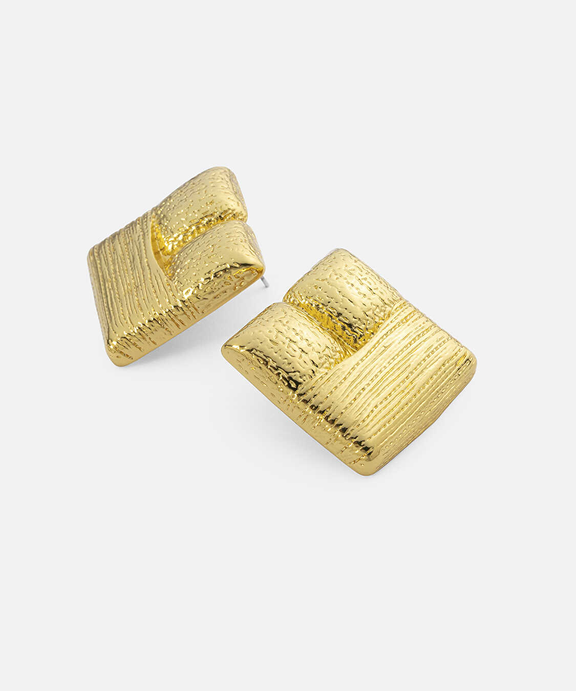 Dokulu metal küpe - IS1260068036265 - Altın Küpe