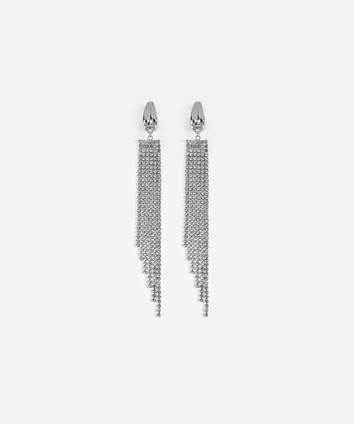 Strass taşlı sallantılı küpe - IS1260068145122 - Gümüş Küpe