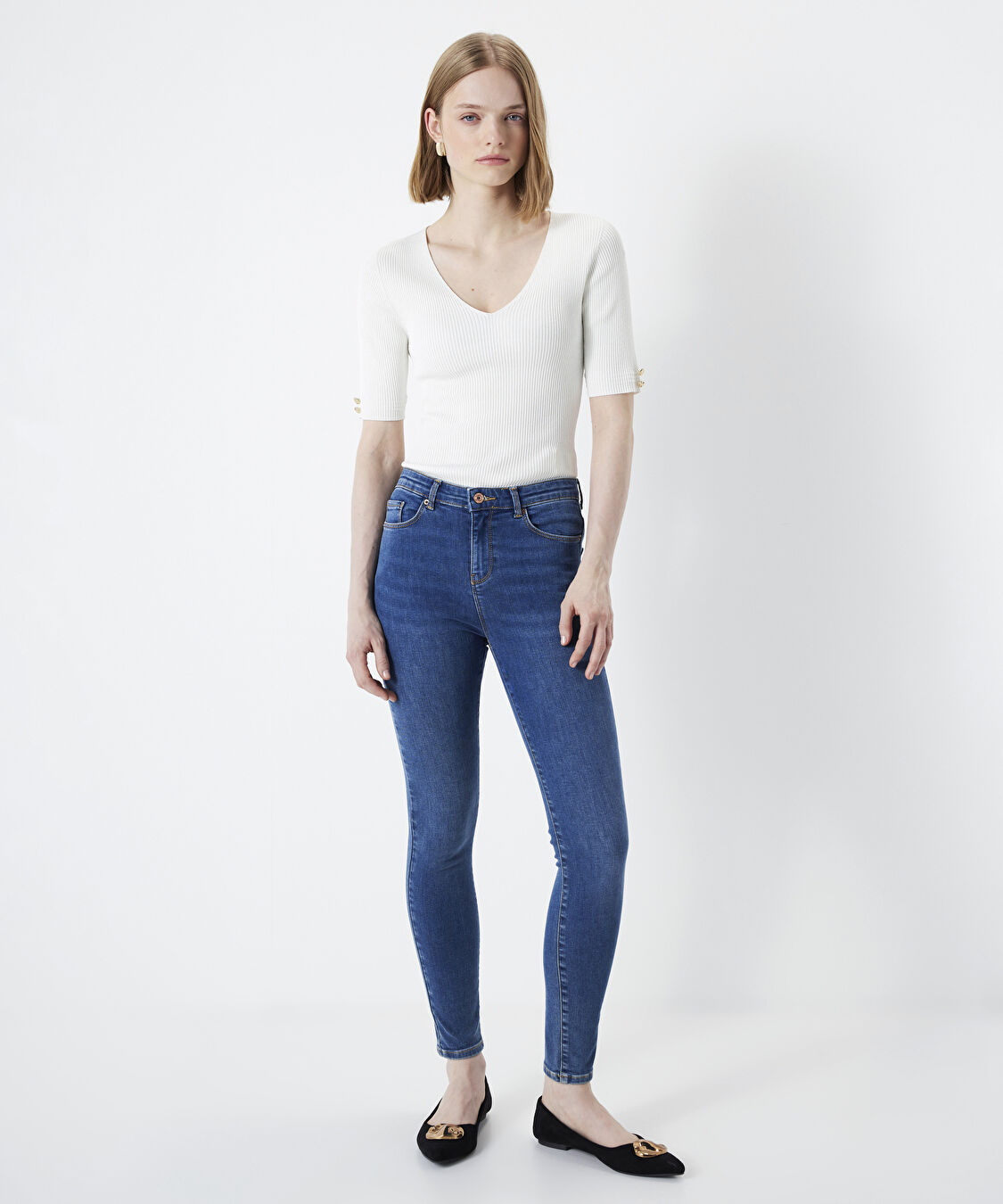 Skinny fit jean pantolon - I00000018002629 - İndigo Jean Pantolon