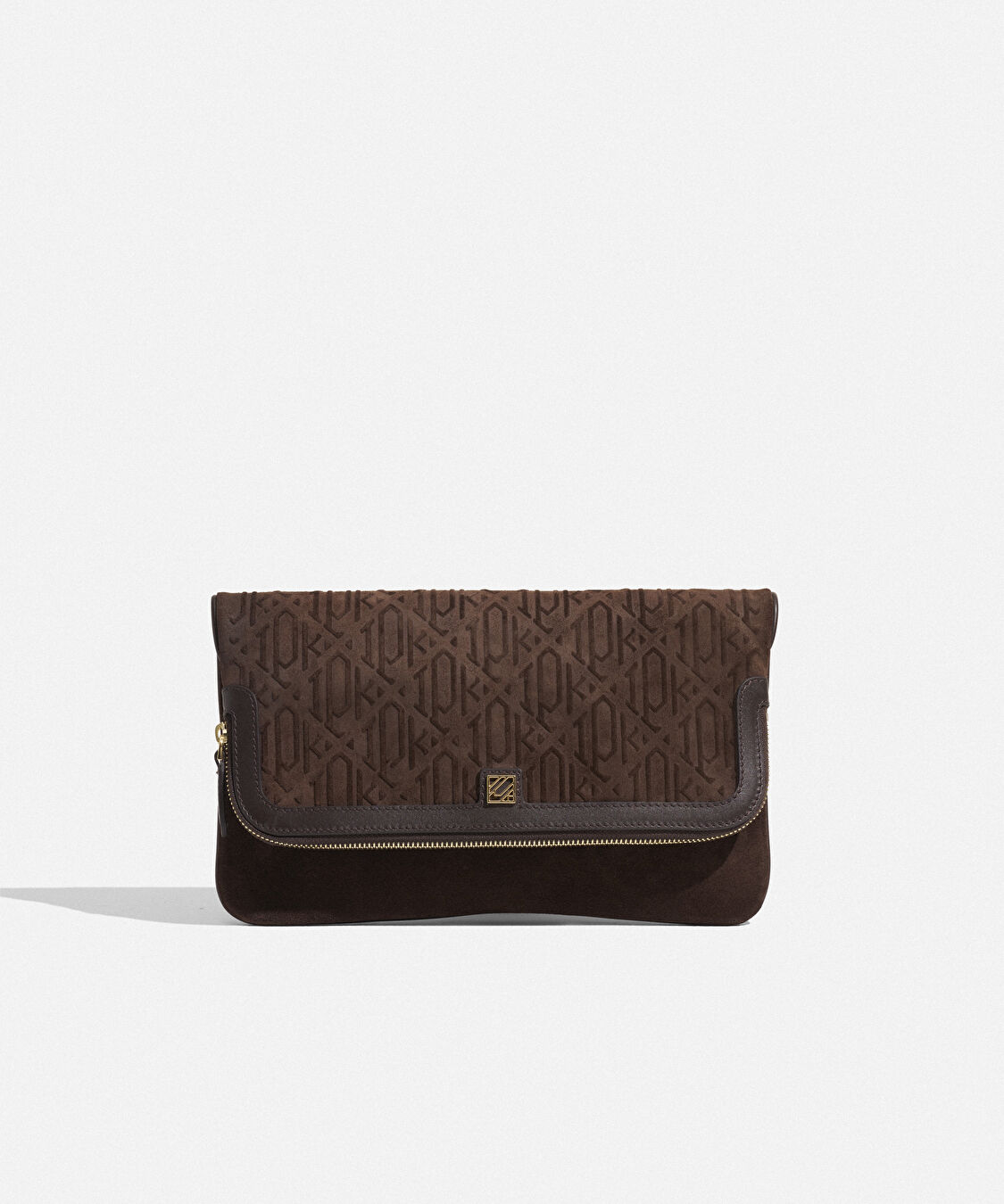 SIENNA deri süet clutch - I00000121020074 - Kahverengi Clutch