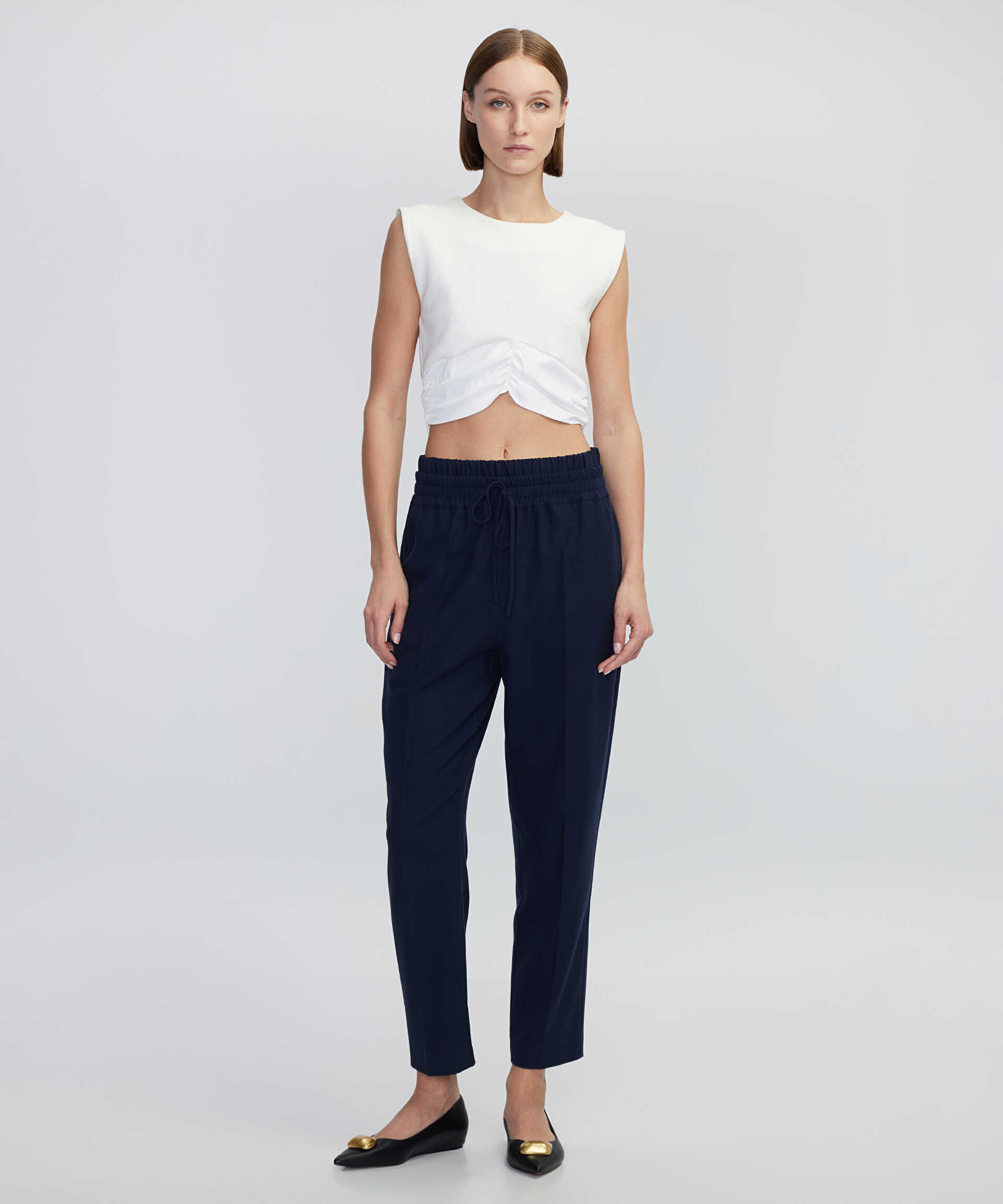 İpekyol Lacivert Carrot fit pantolon
