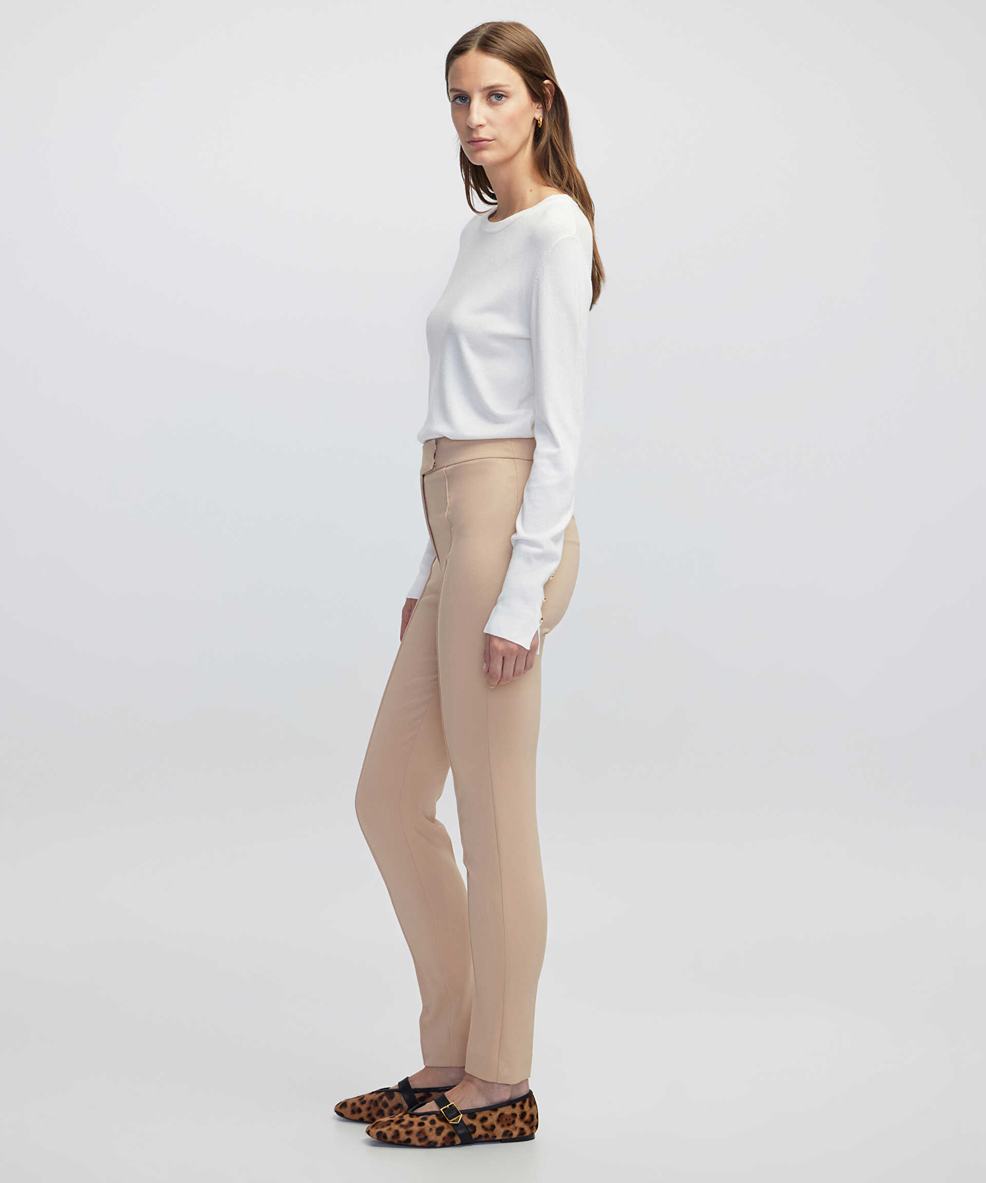 İpekyol Natürel Yüksek bel skinny fit pantolon görsel 2
