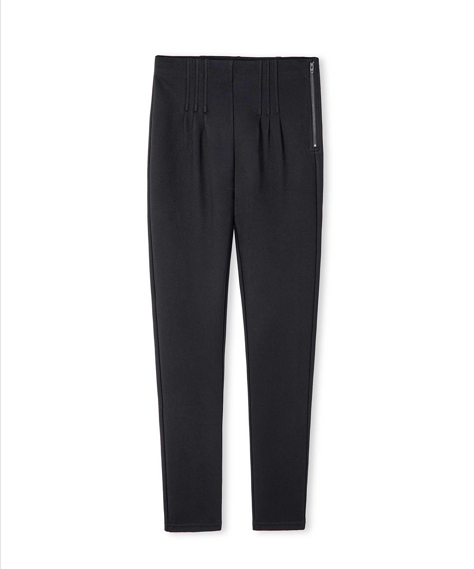 İpekyol Siyah Skinny fit örme pantolon görsel 4