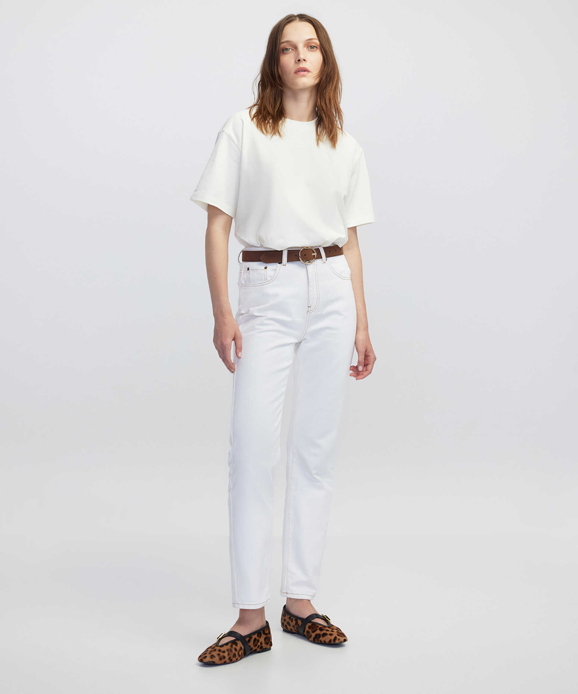 İpekyol Natürel Mom fit jean pantolon