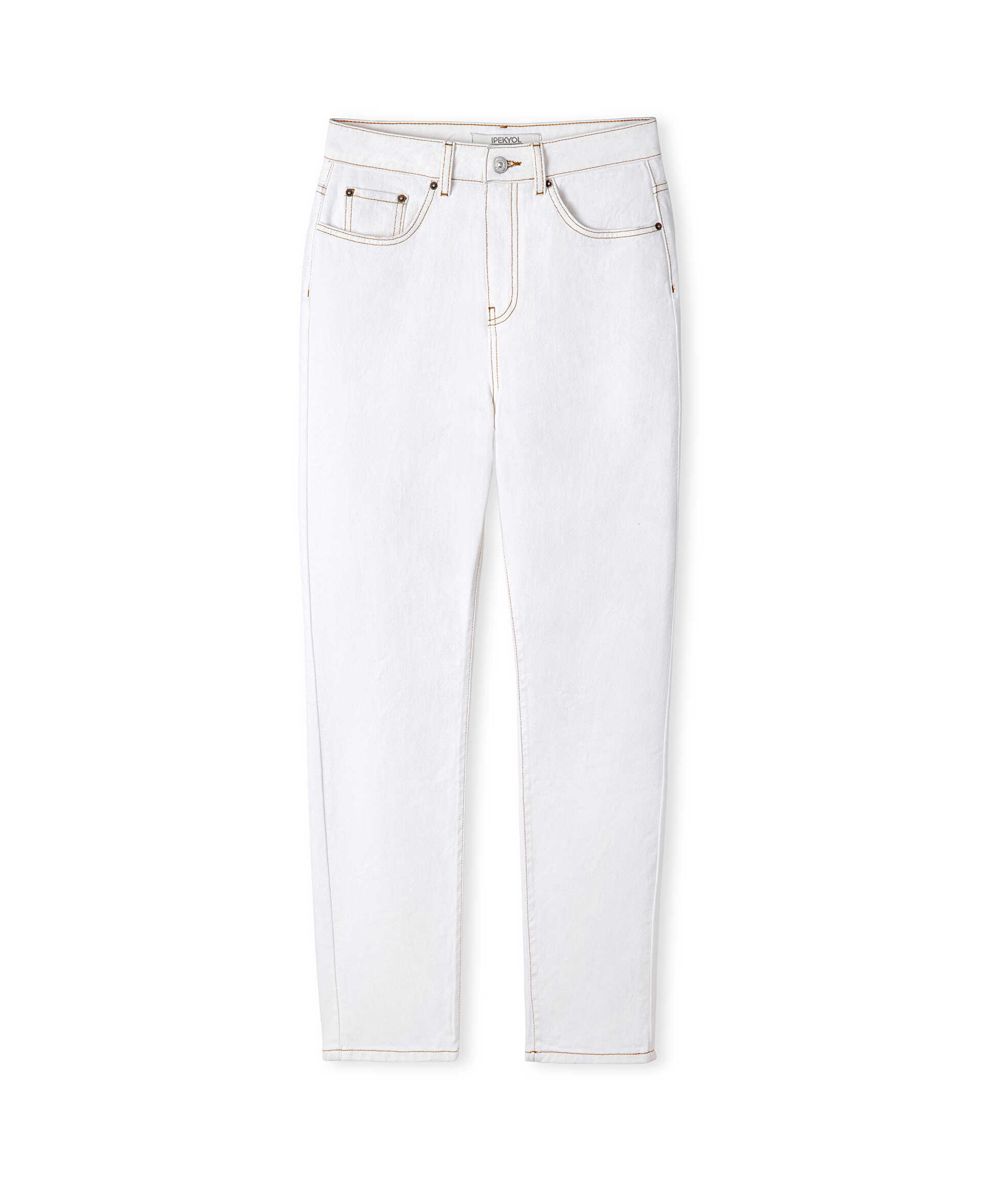 İpekyol Natürel Mom fit jean pantolon görsel 4