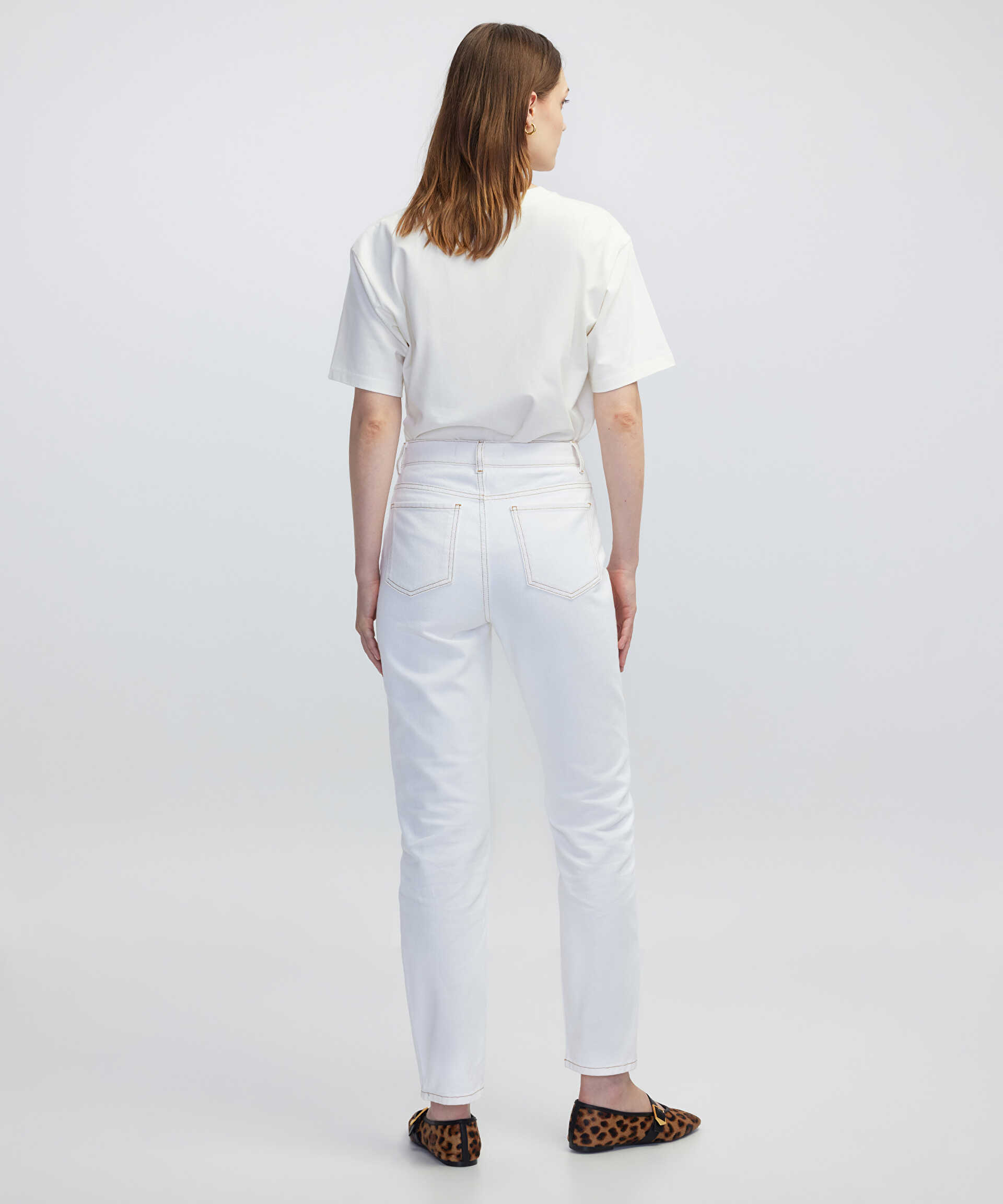 İpekyol Natürel Mom fit jean pantolon görsel 3