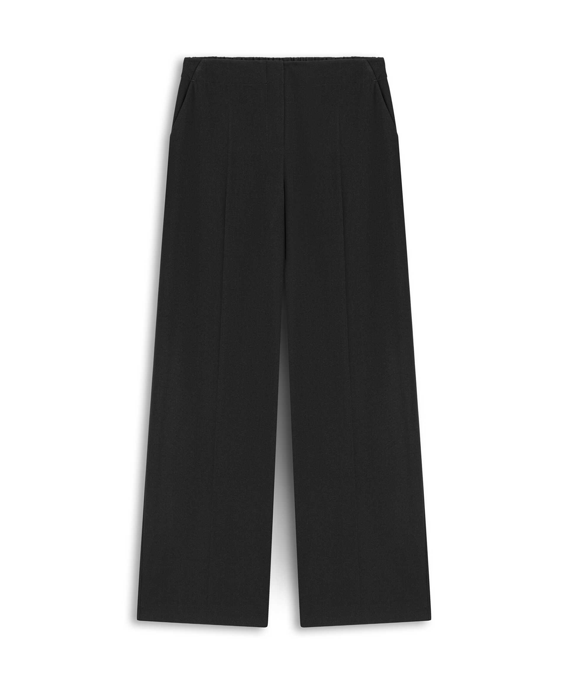 Miss İpekyol Siyah Wide leg fit pantolon görsel 5