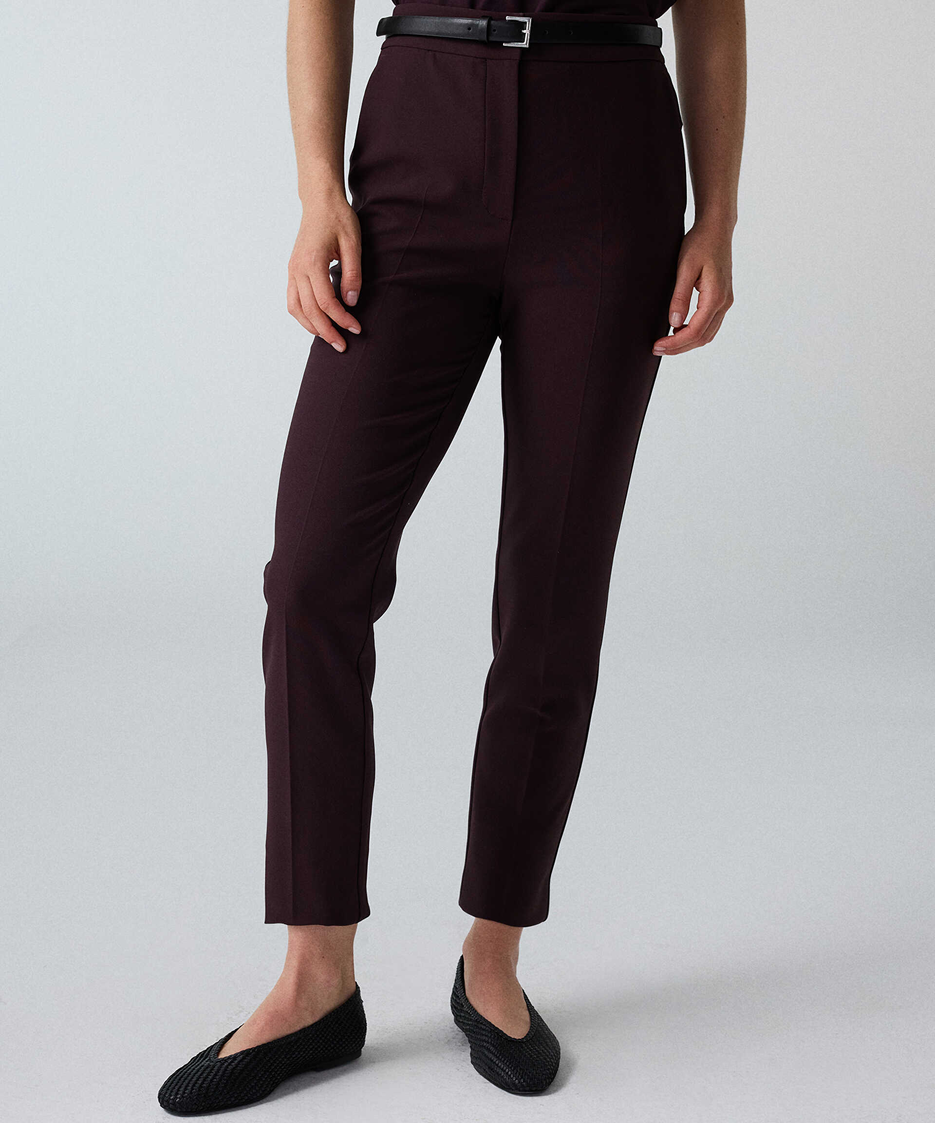 İpekyol Mor Elastik bel skinny fit pantolon görsel 3