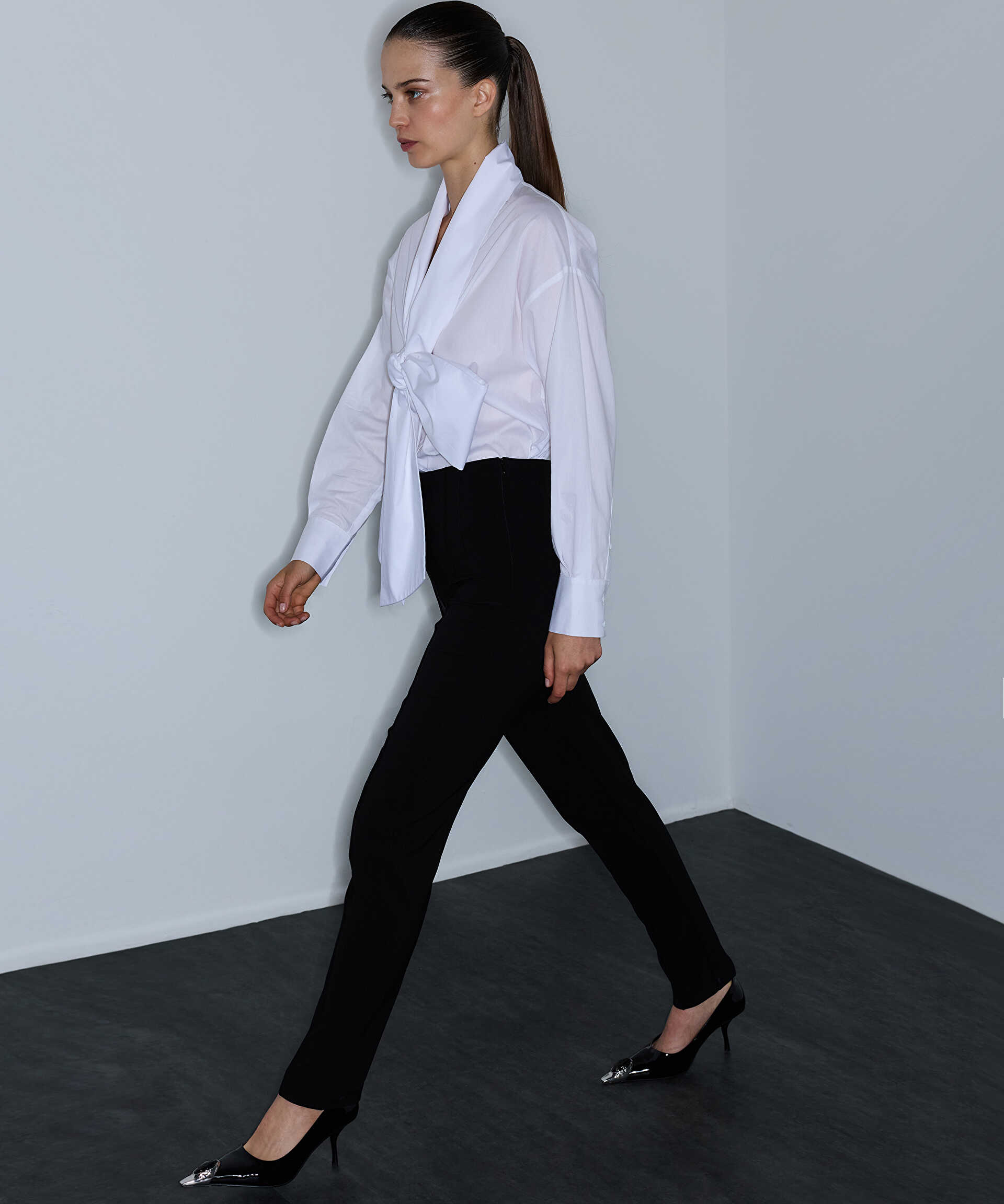 İpekyol Siyah Skinny fit pantolon görsel 2
