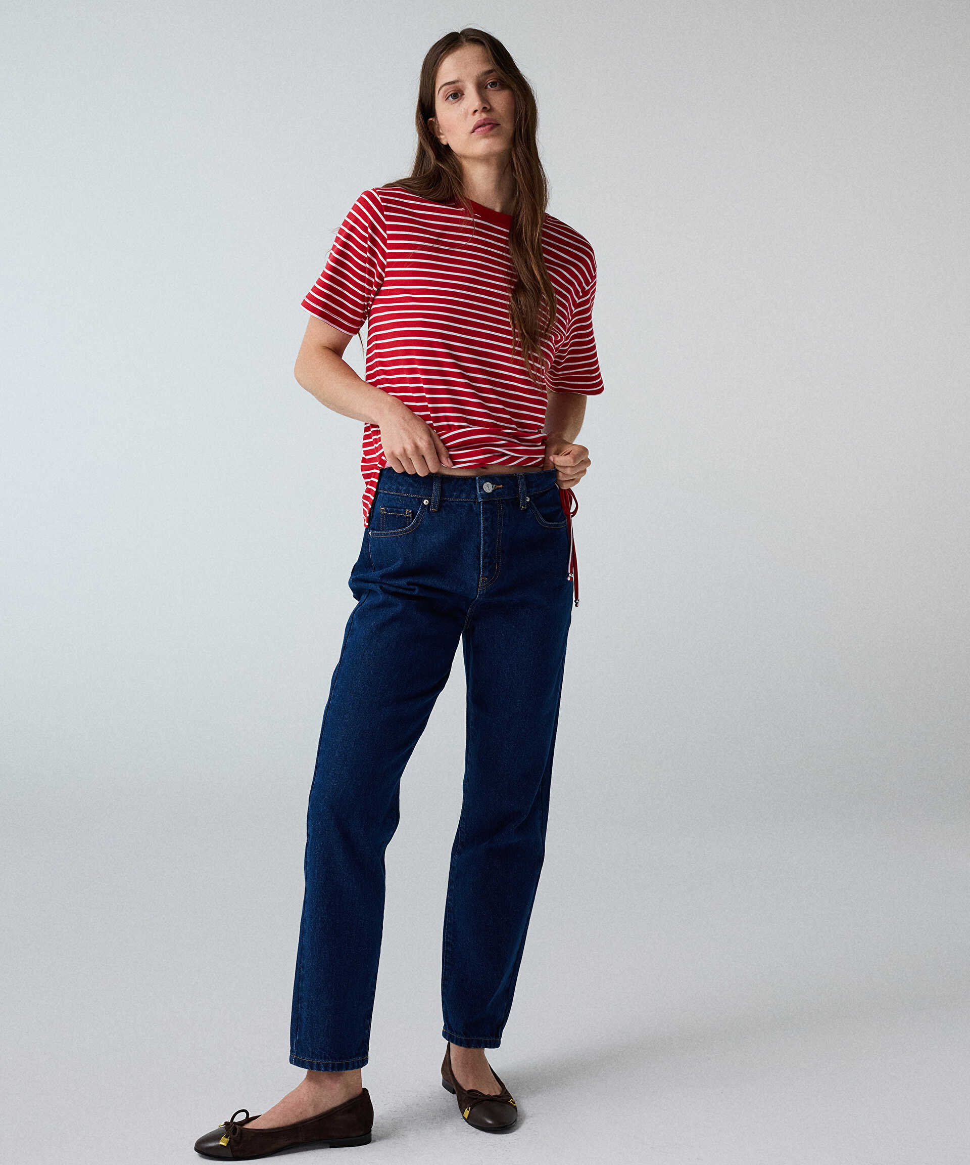 İpekyol Mavi Mom fit jean pantolon