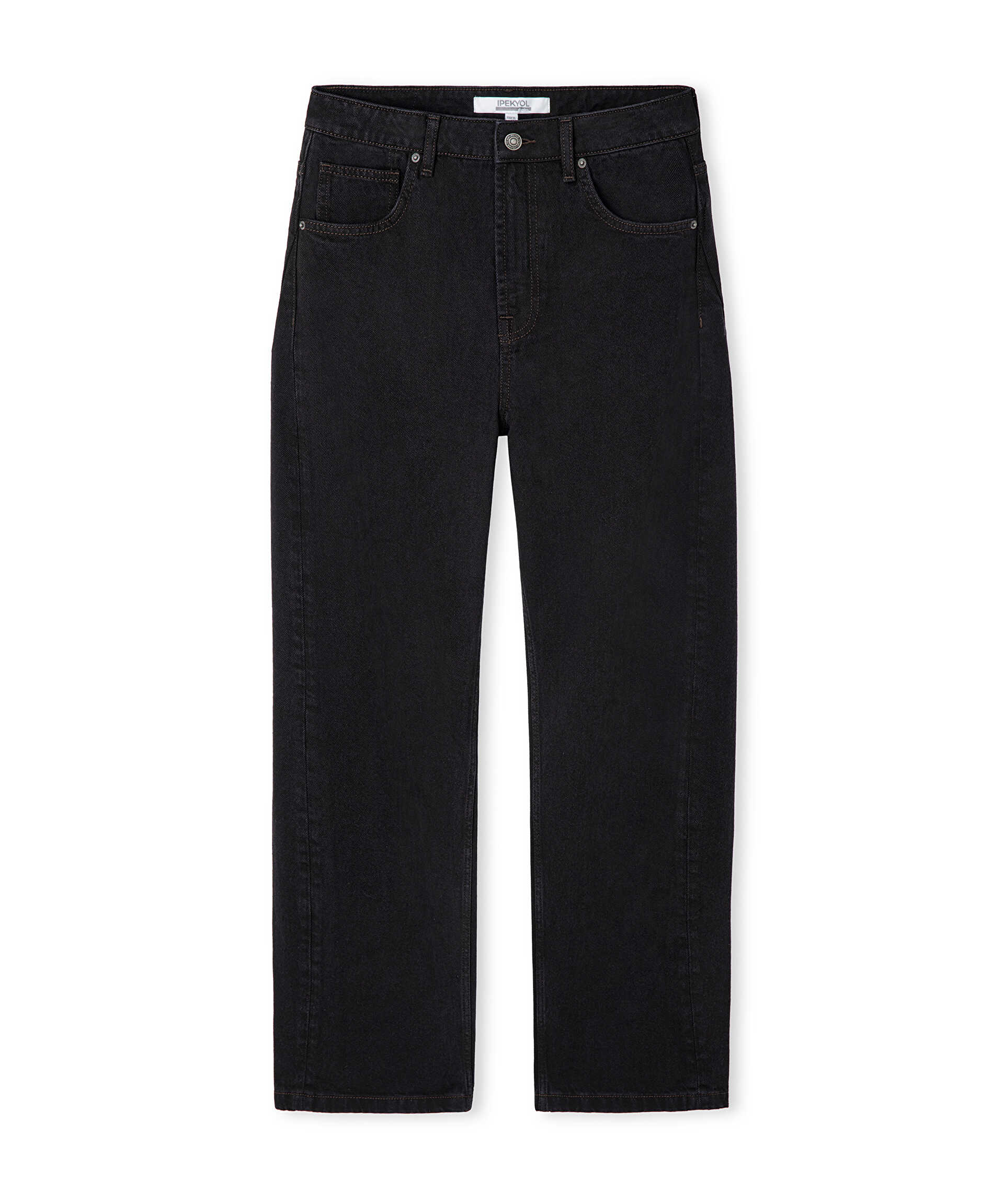 İpekyol Kahverengi Barrel fit jean pantolon görsel 5
