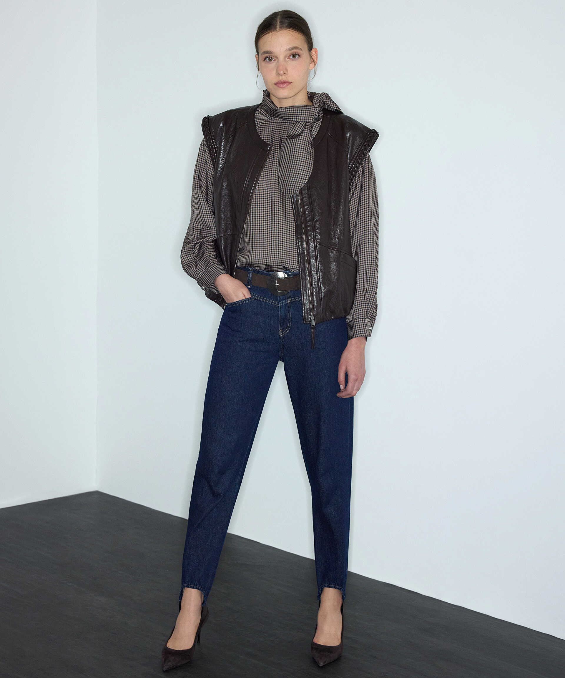 İpekyol Mavi Denim füzo pantolon