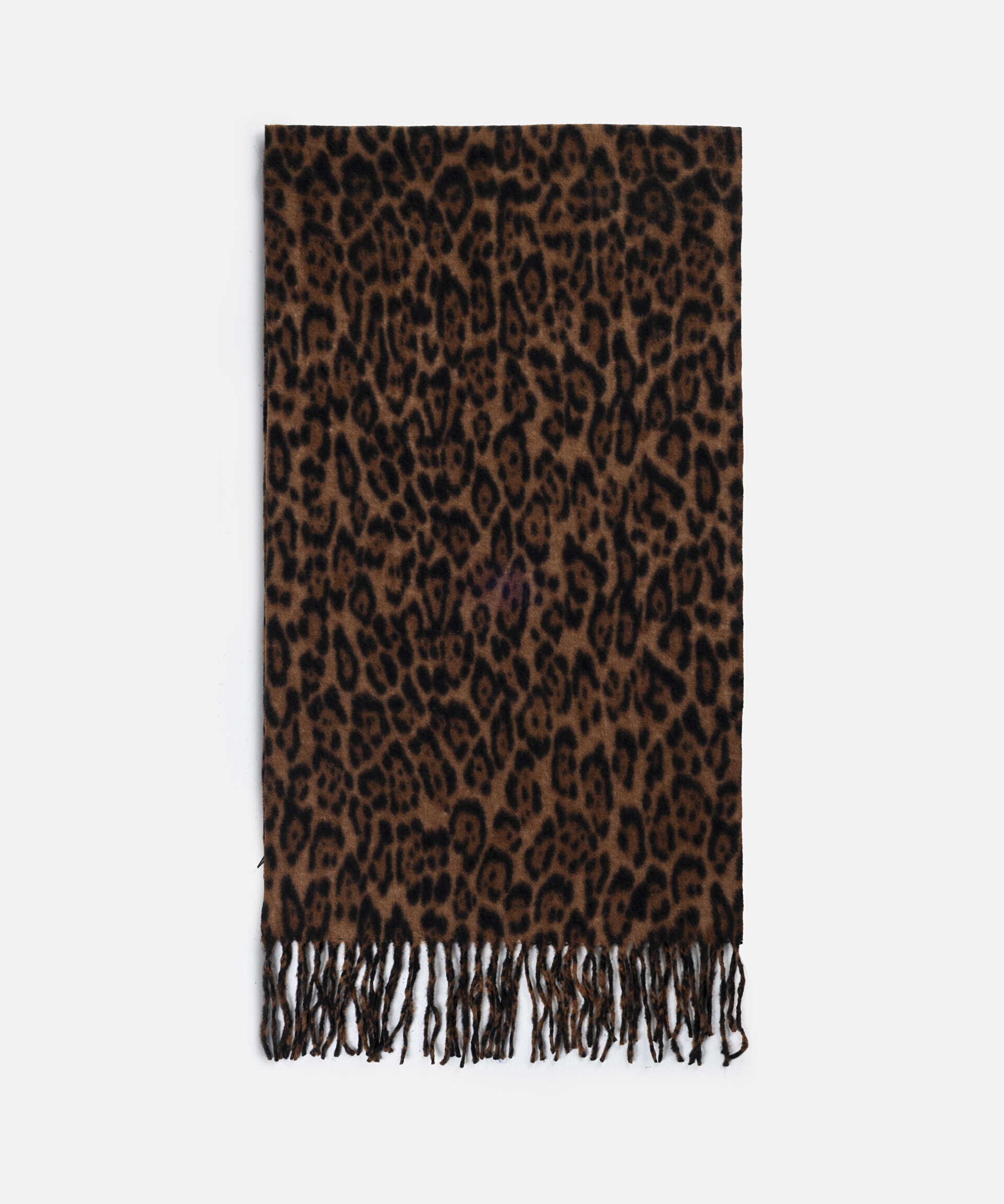 İpekyol Kahverengi Leopar desen atkı