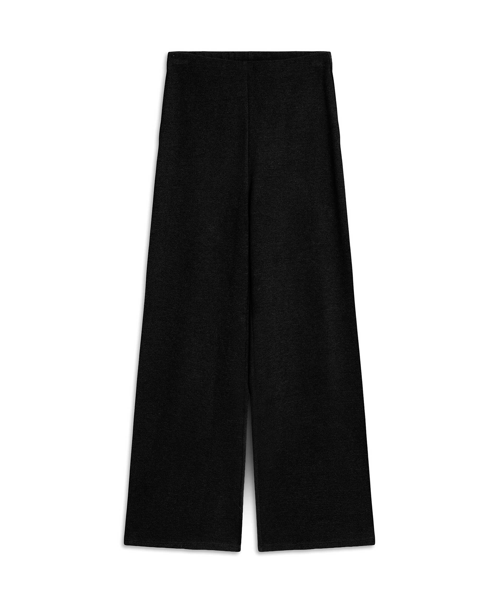 Miss İpekyol Siyah Wide leg penye pantolon görsel 5
