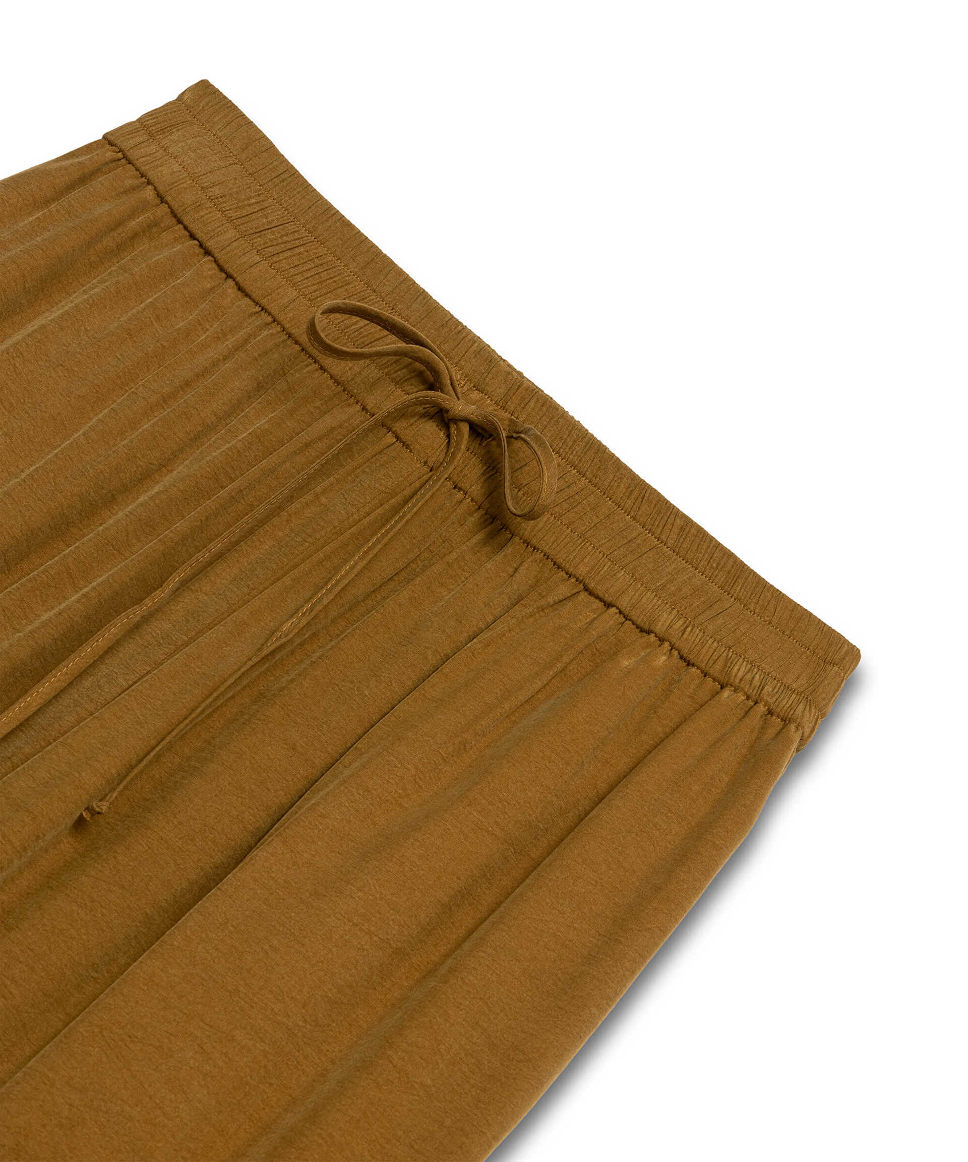 Miss İpekyol Kahverengi Elastik bel wide leg fit pantolon görsel 6