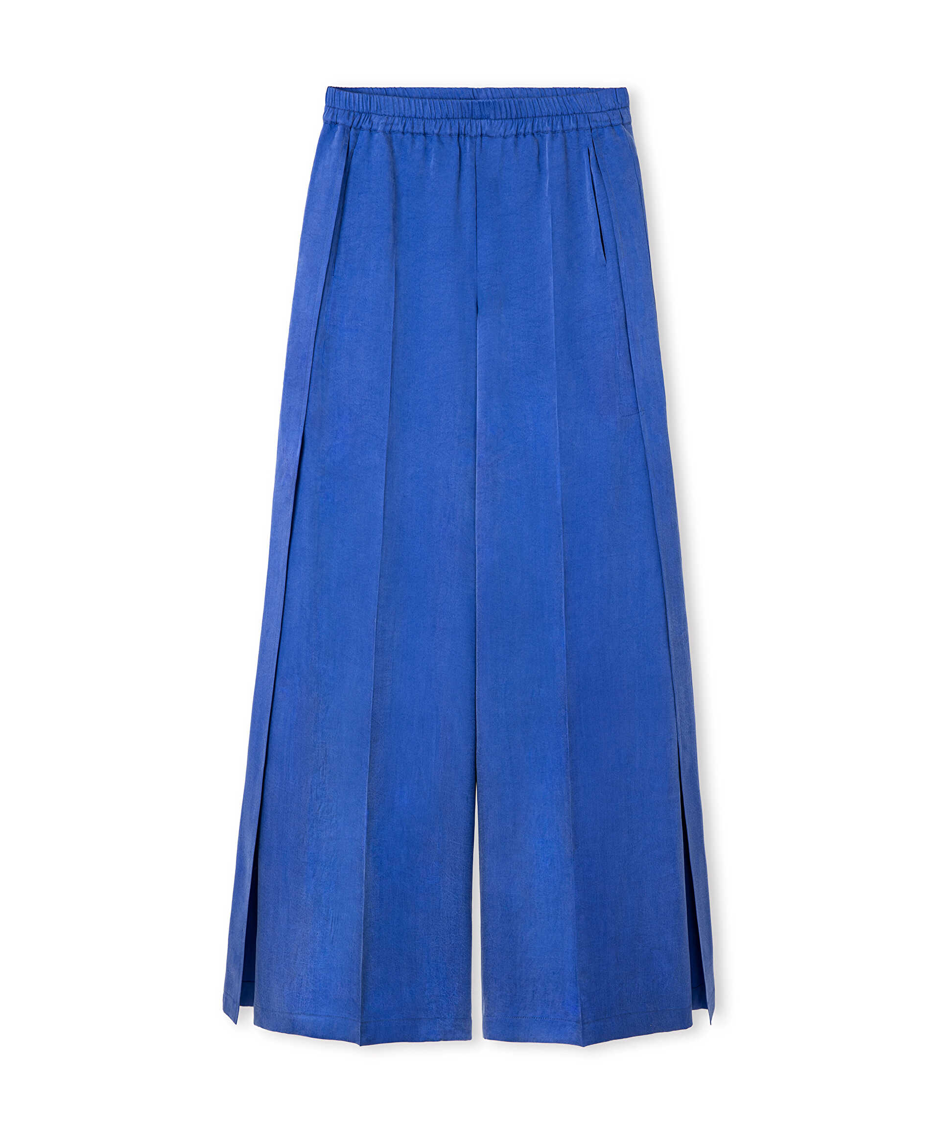 İpekyol Mavi Yırtmaçlı wide leg pantolon görsel 4