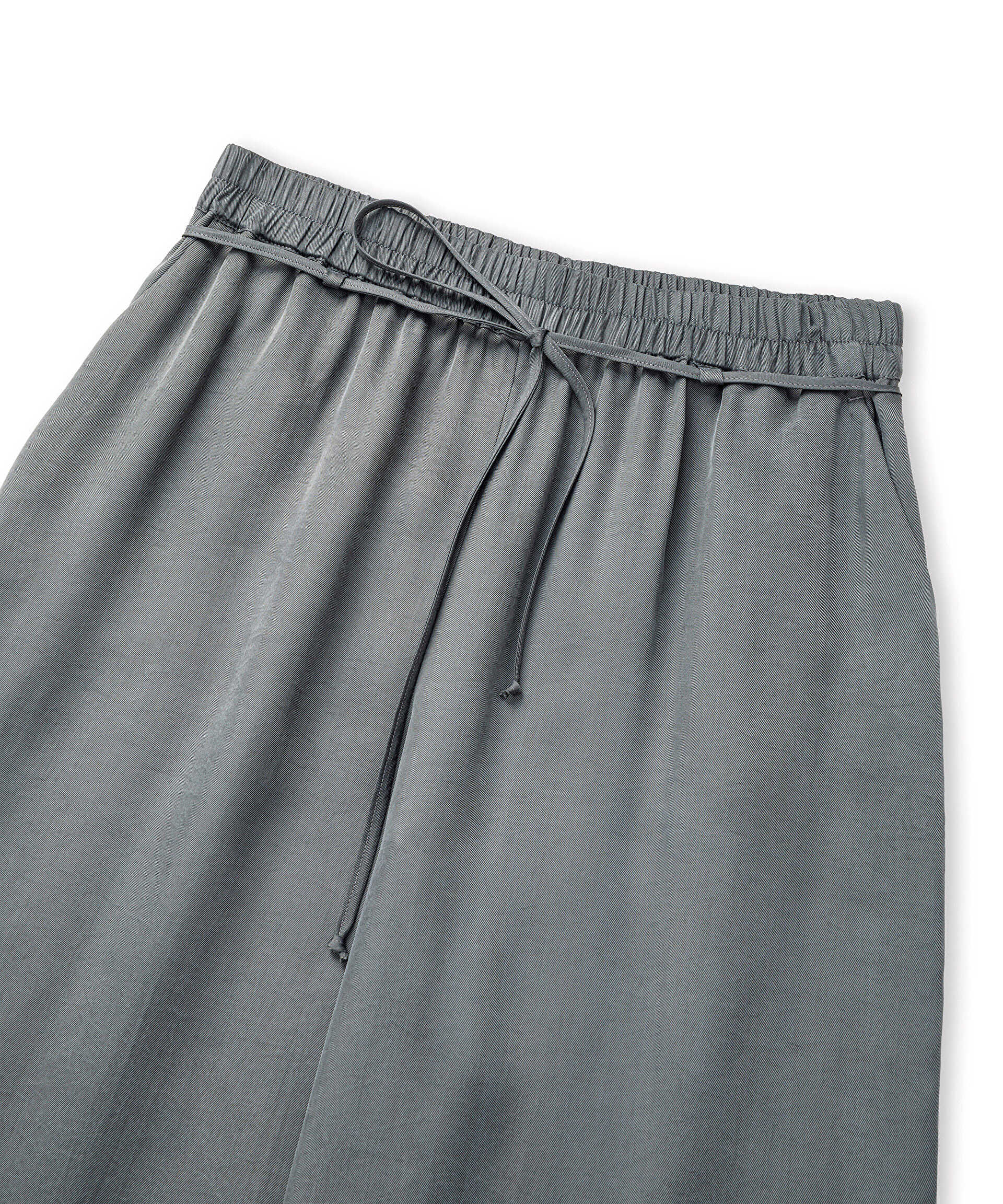 İpekyol Gri Parlak dokulu wide leg pantolon görsel 6