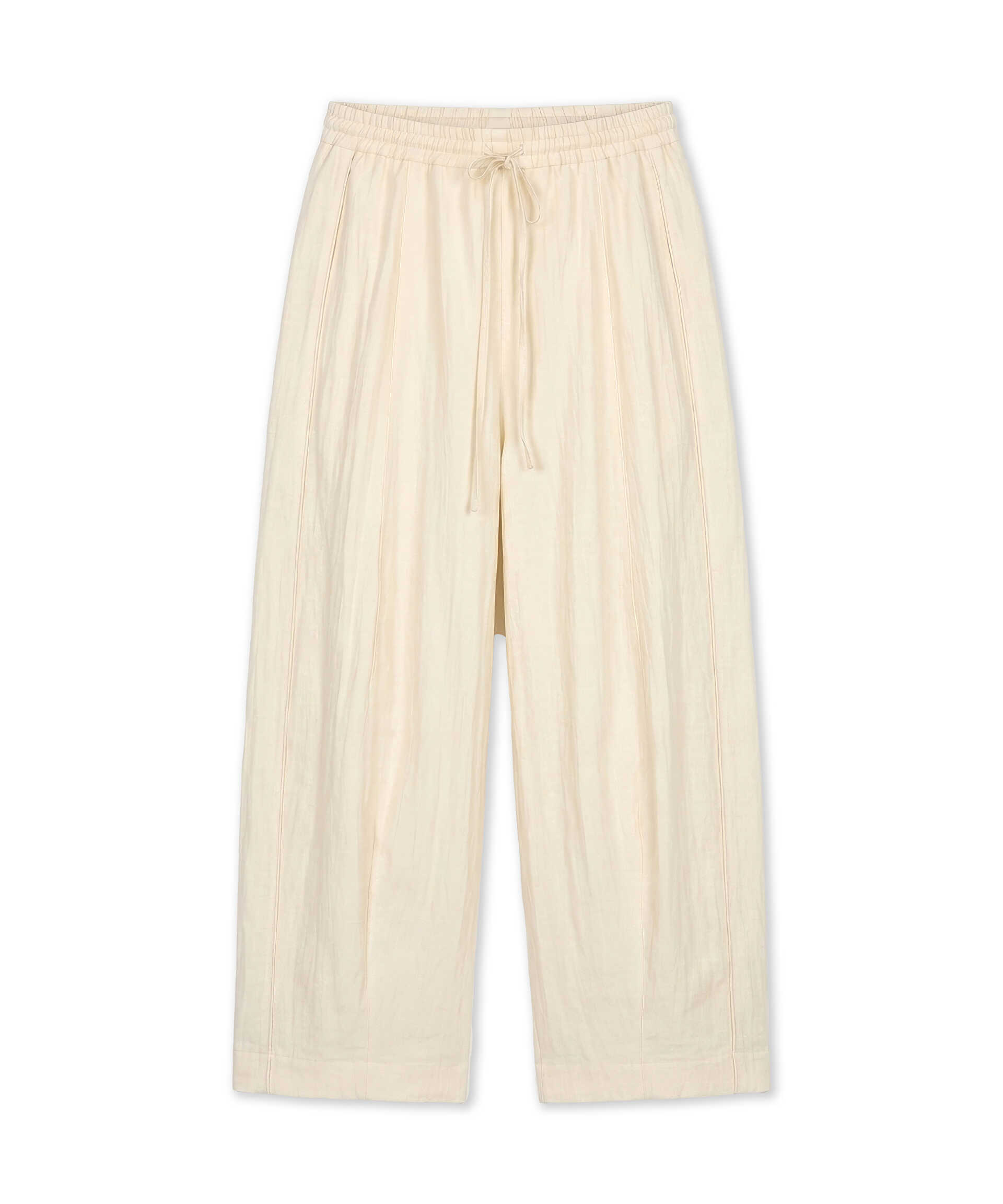 İpekyol Ekru Elastik bel barrel fit pantolon görsel 4