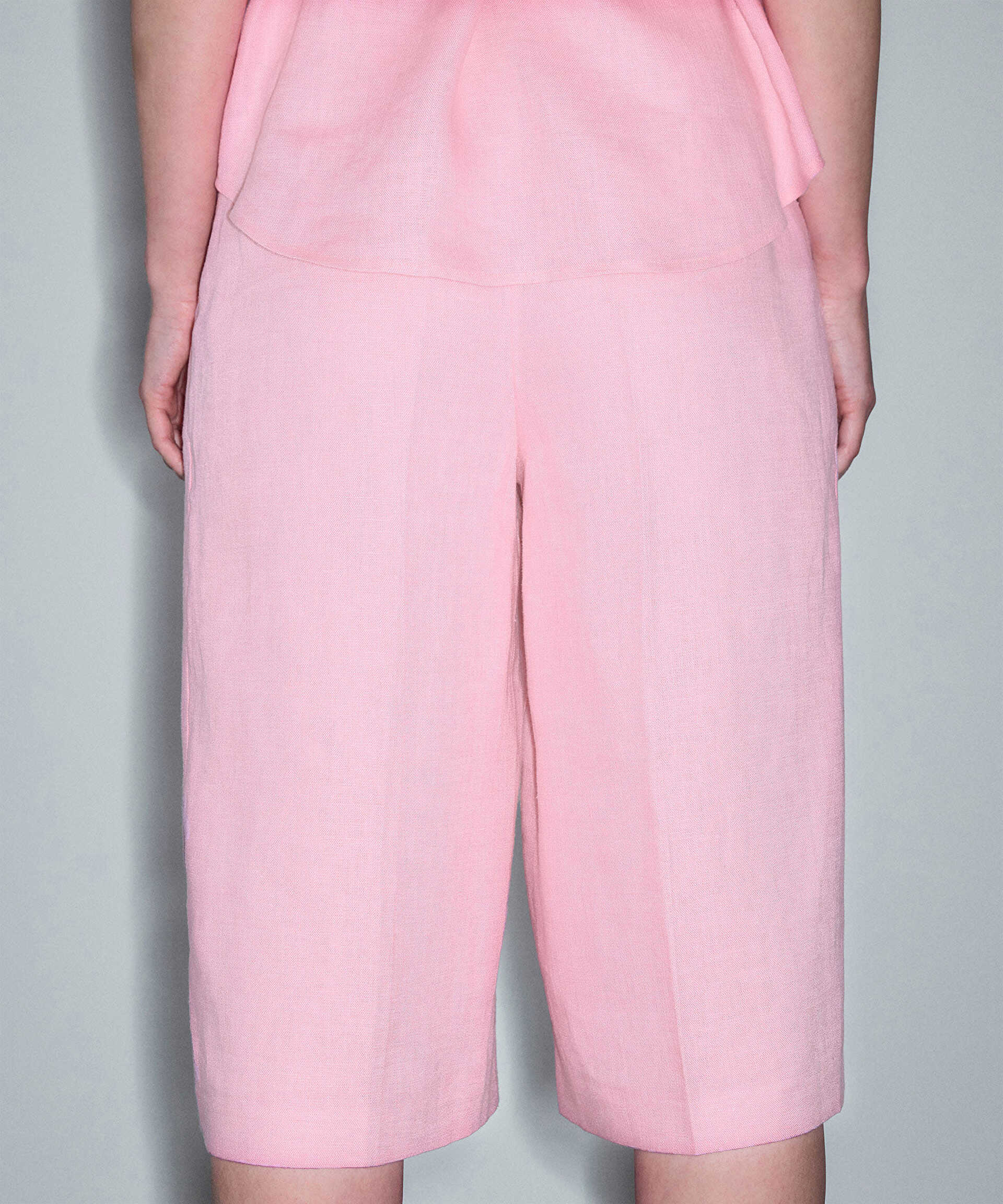 İpekyol Pembe Keten bermuda görsel 5