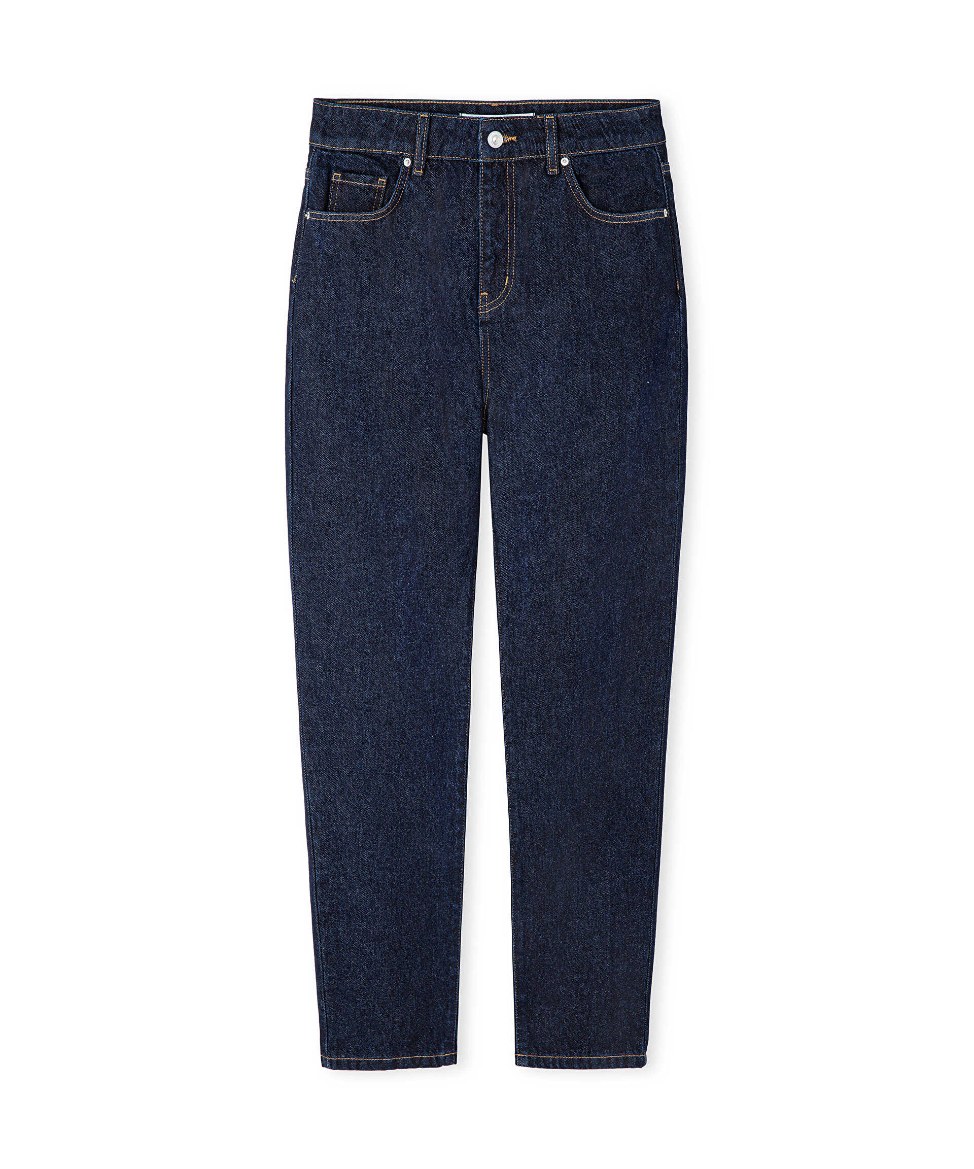 İpekyol Lacivert Mom fit jean pantolon görsel 5