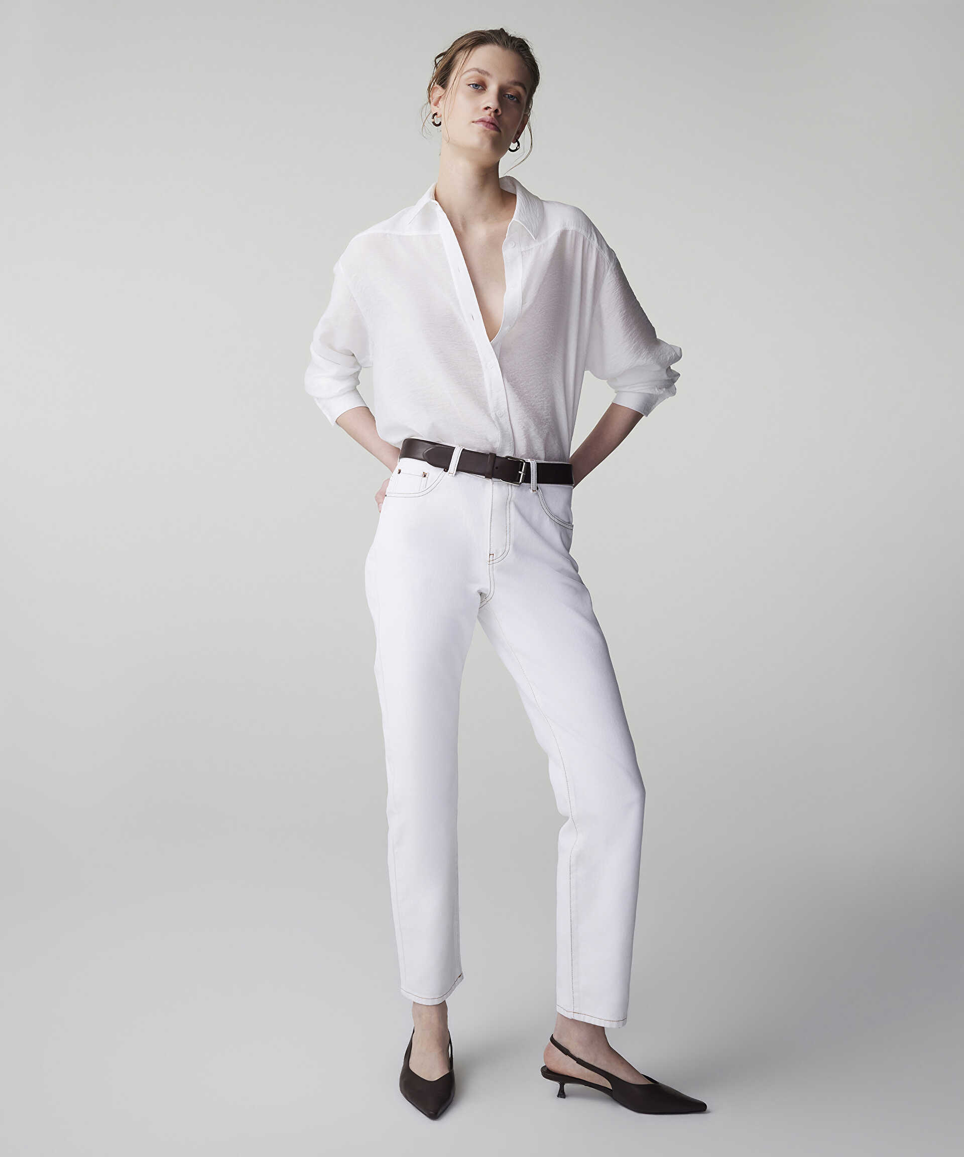 İpekyol Natürel Mom fit jean pantolon