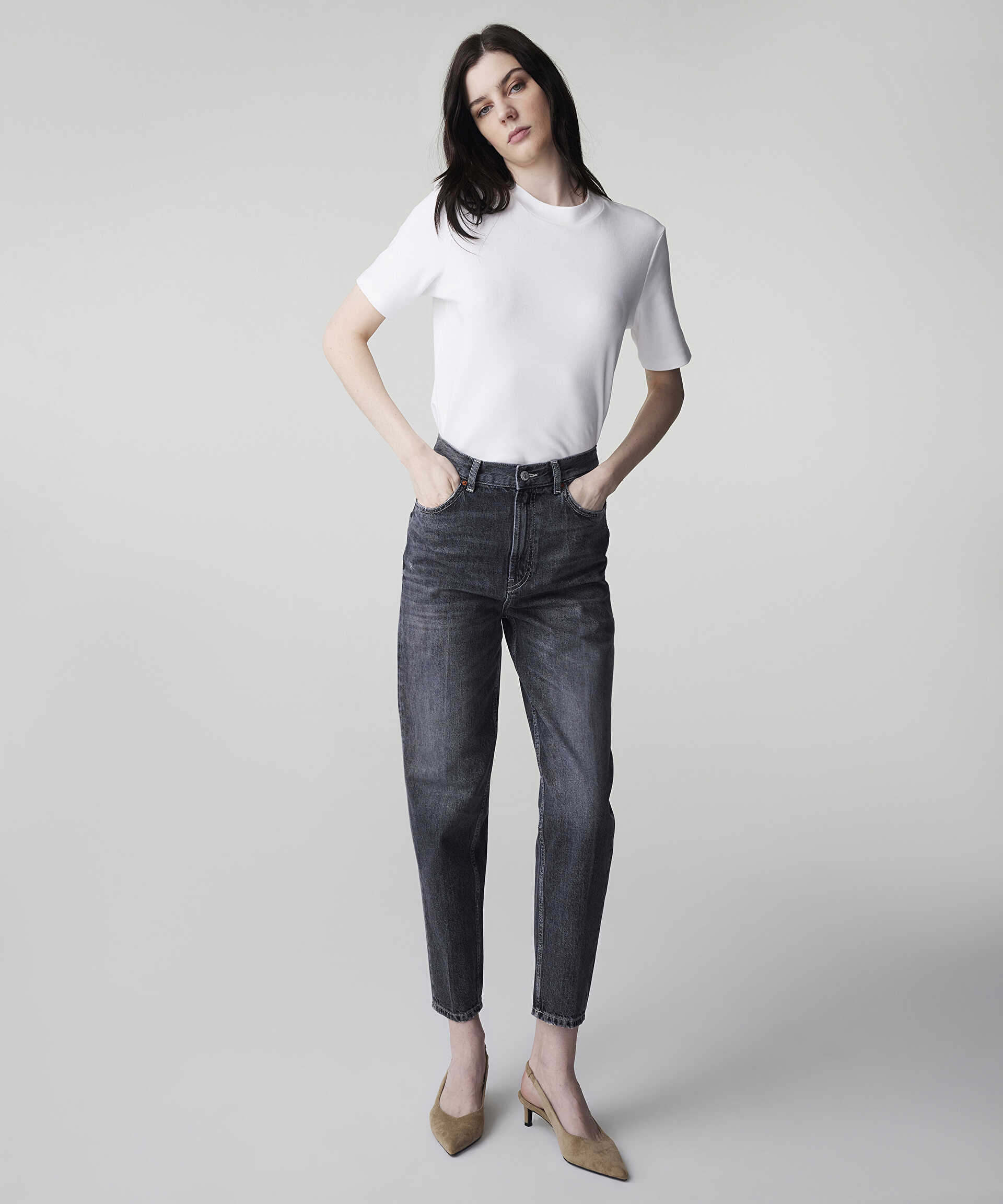 İpekyol Siyah Carrot fit jean pantolon