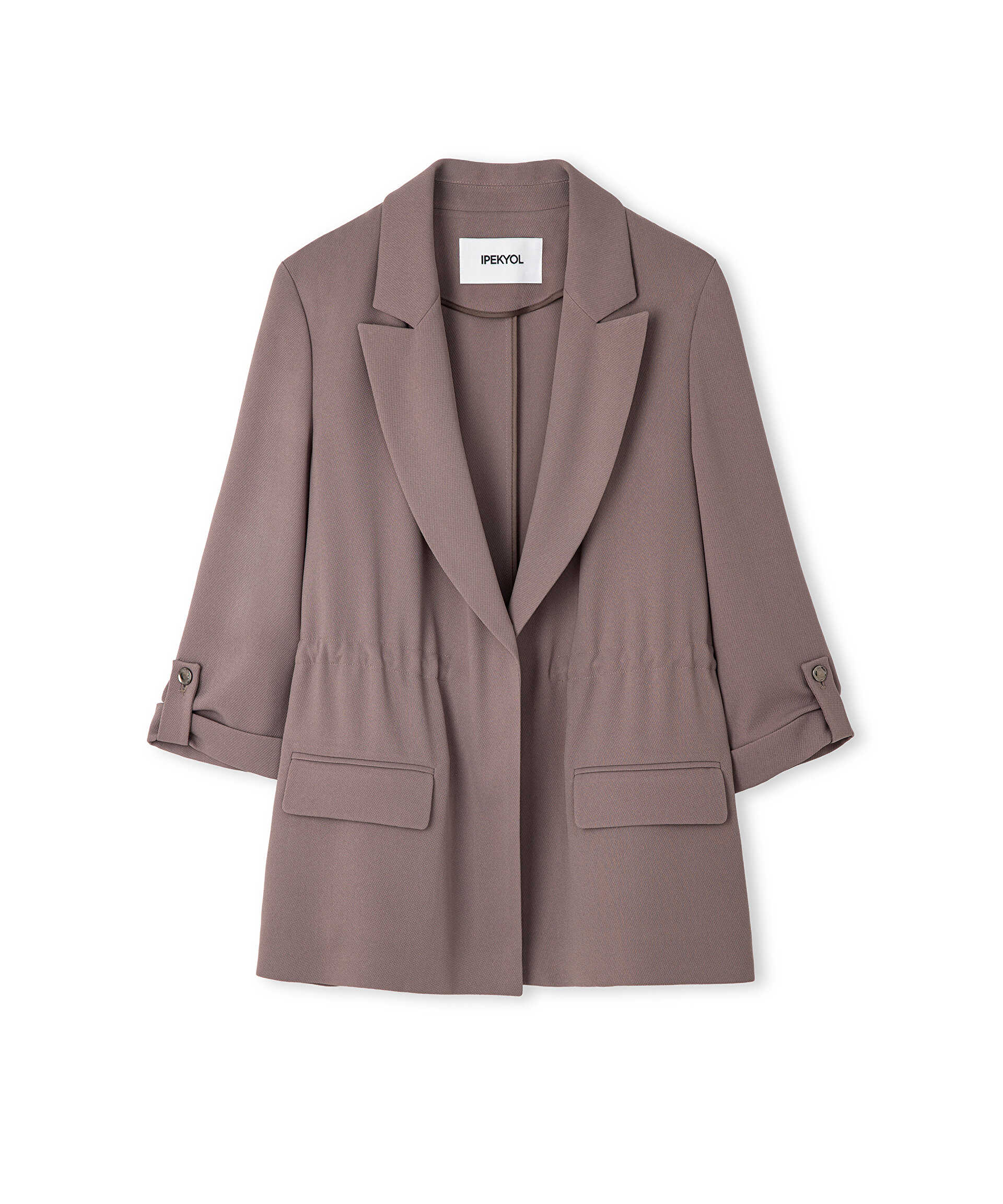 İpekyol Vizon Belden bağlamalı blazer görsel 5