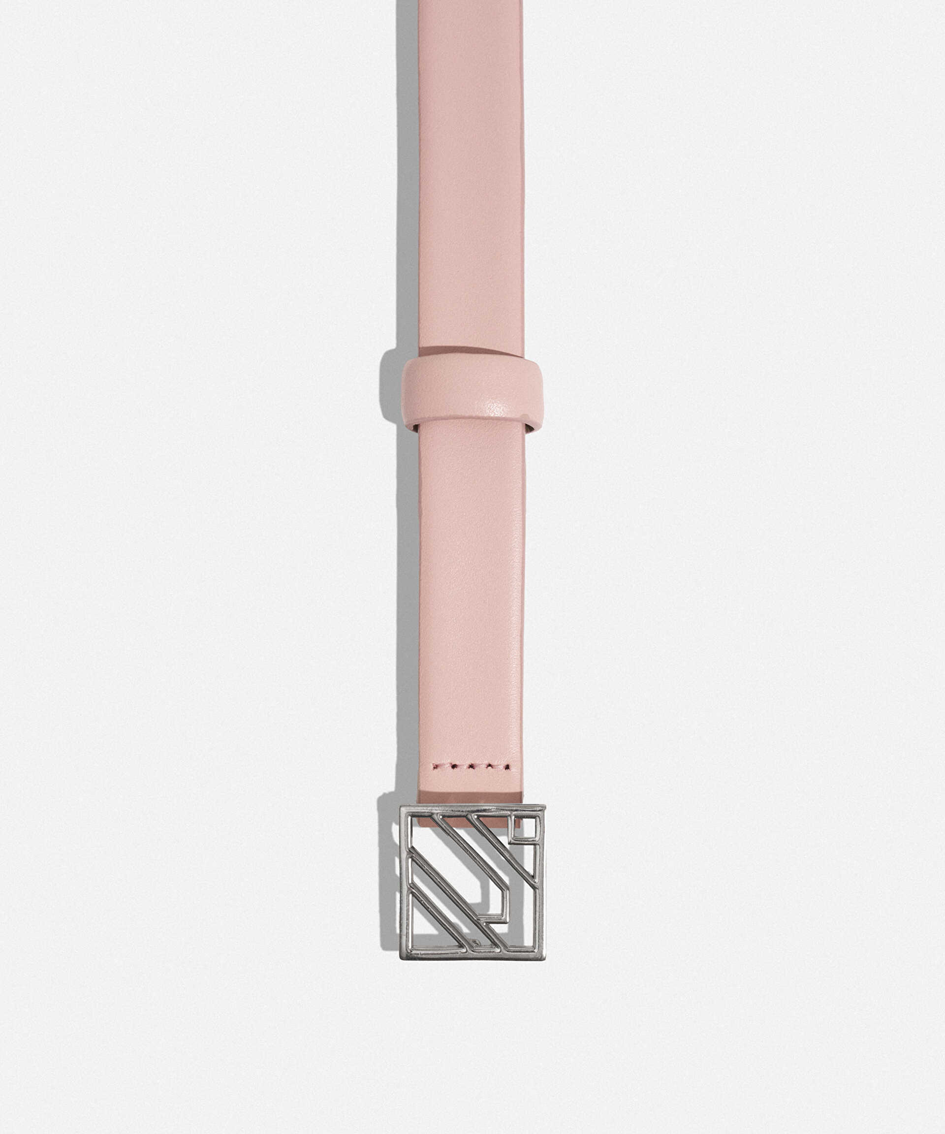 İpekyol Pembe Deri monogram tokalı kemer görsel 3