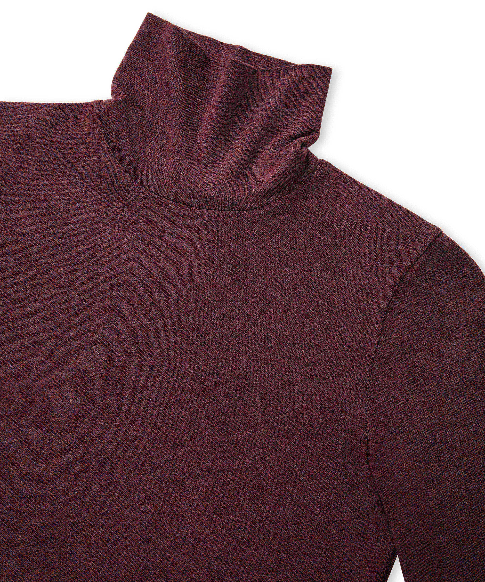 Balıkçı yaka basic tişört - IW6250070035035 - Bordo Tişört