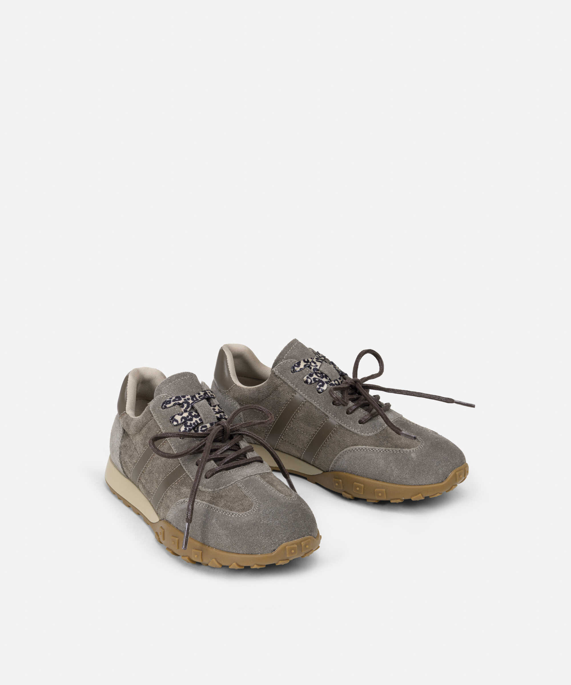 Çift bağcıklı sneaker - IW6250062001005 - Gri Sneaker