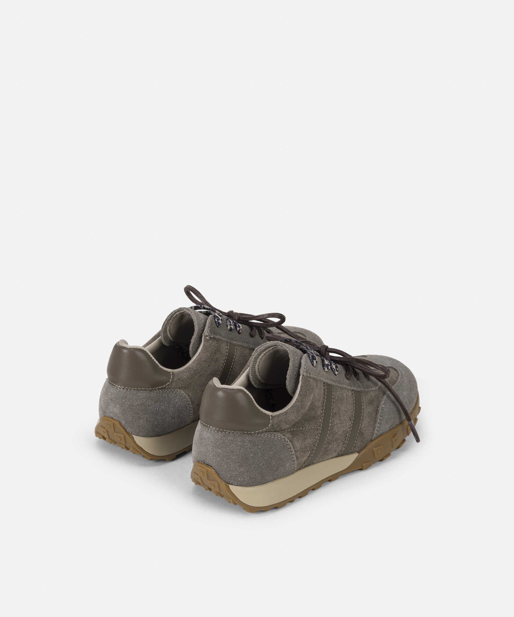 Çift bağcıklı sneaker - IW6250062001005 - Gri Sneaker