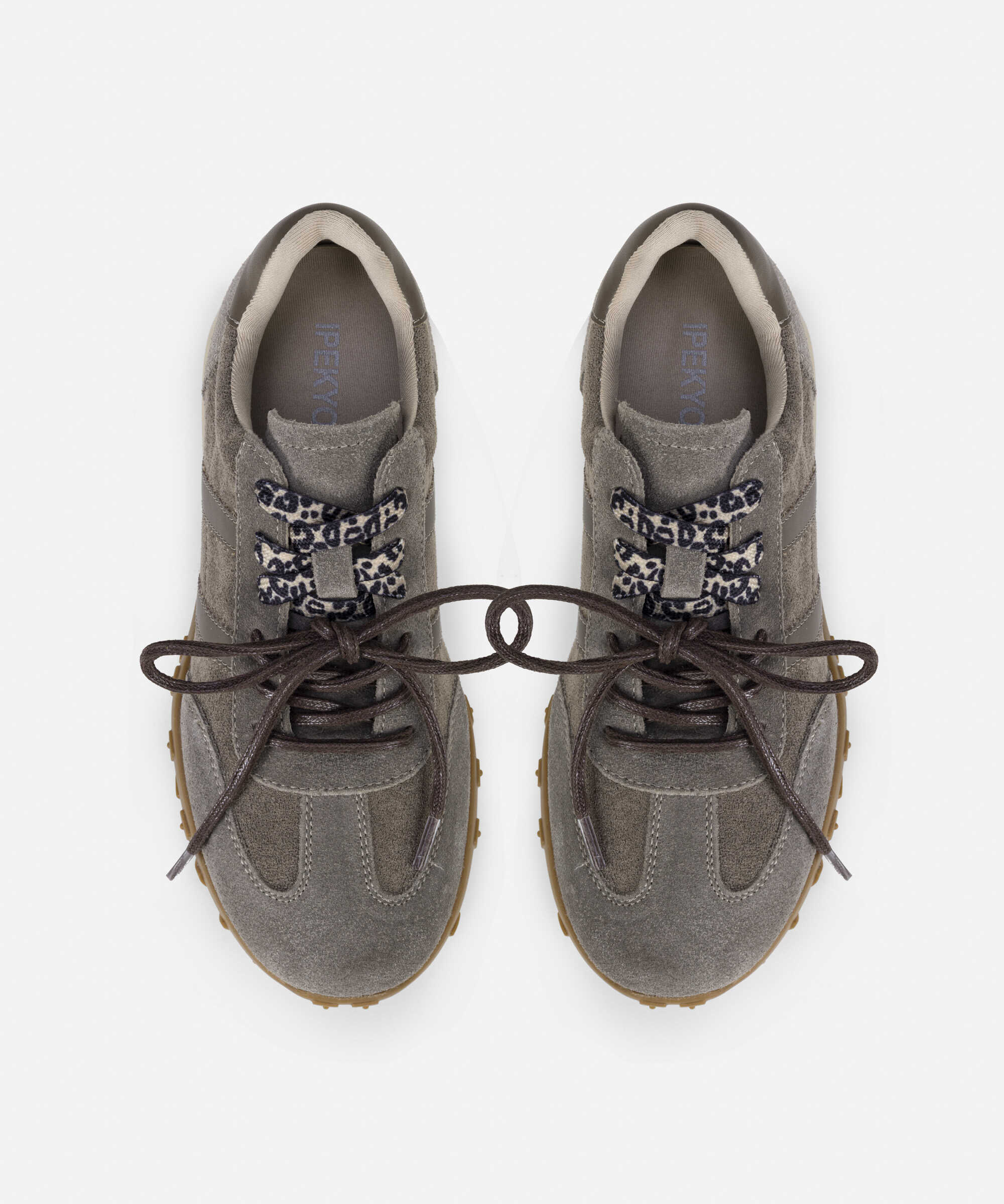 Çift bağcıklı sneaker - IW6250062001005 - Gri Sneaker