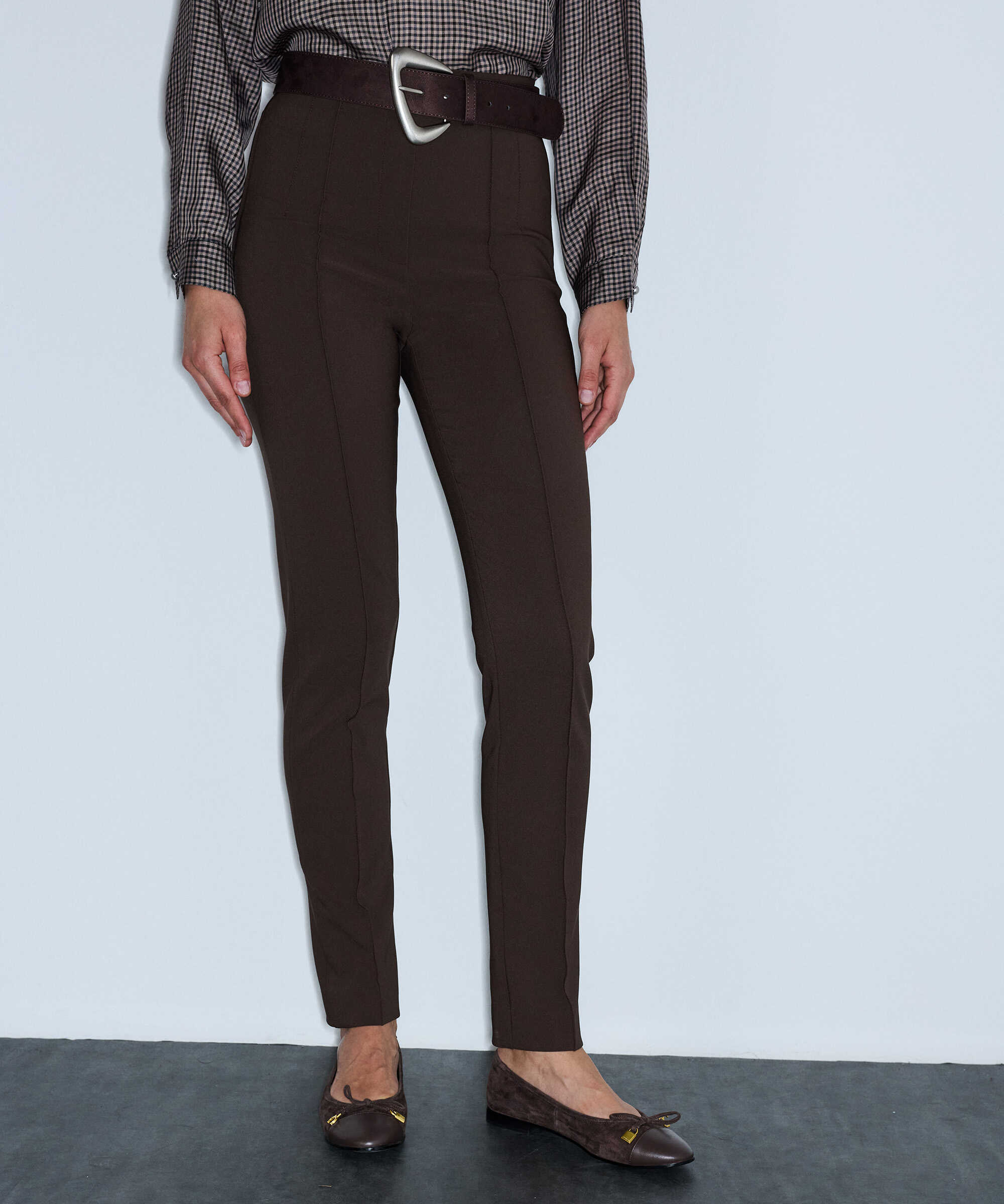 Skinny fit pantolon - IW6260003200074 - Kahverengi Pantolon