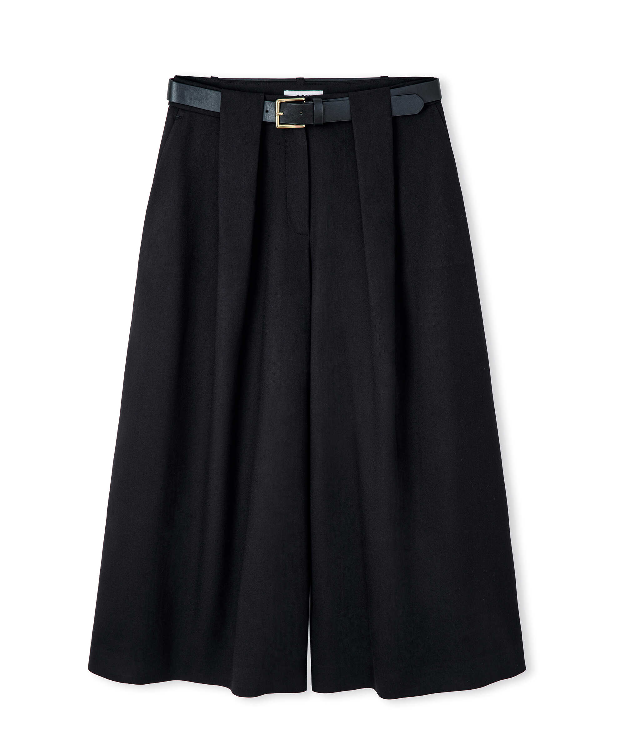 Kemerli palazzo bermuda - IW6260003299001 - Siyah Pantolon
