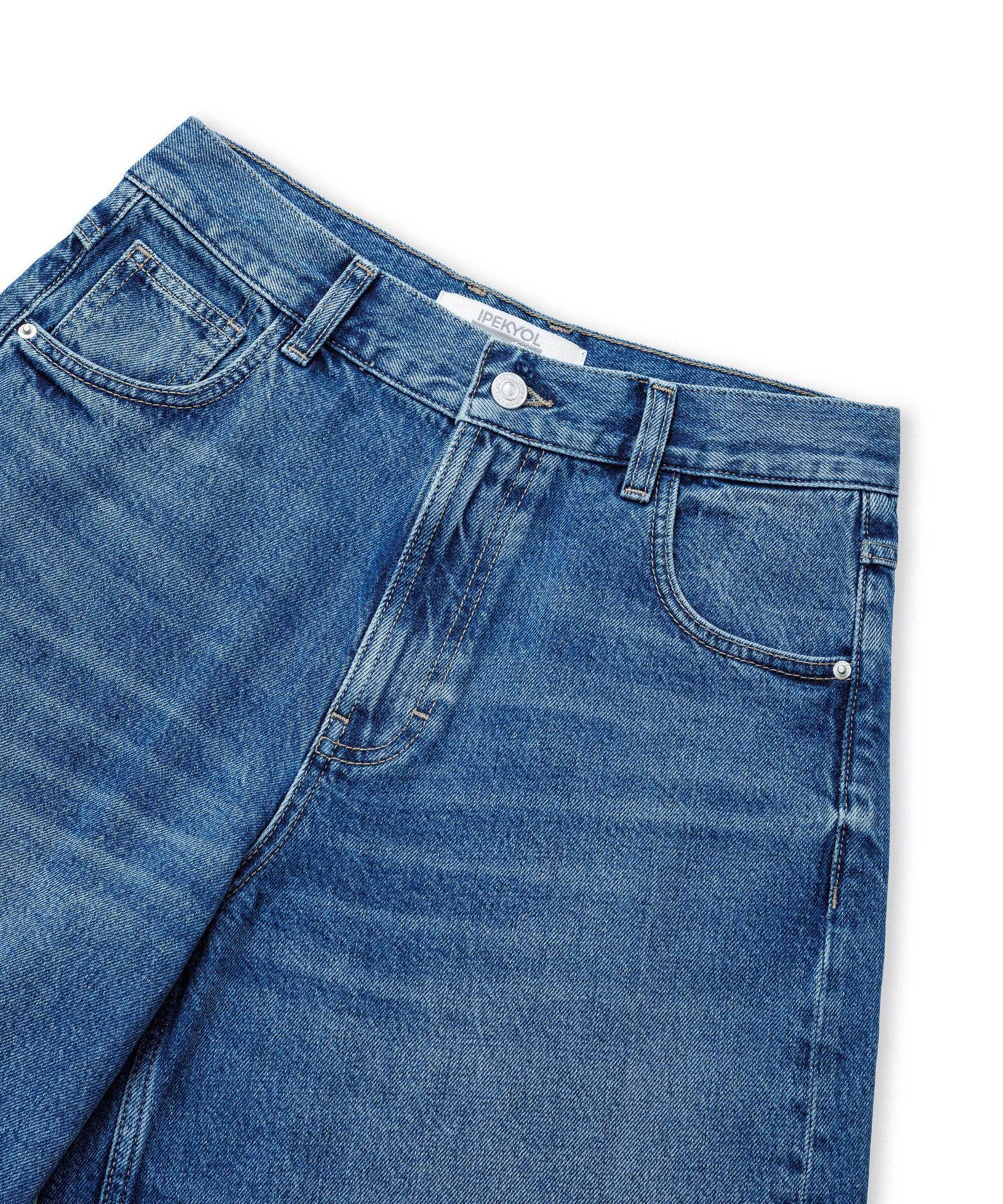 Denim bermuda - IW6260018078CC2 - Açık İndigo Jean Pantolon